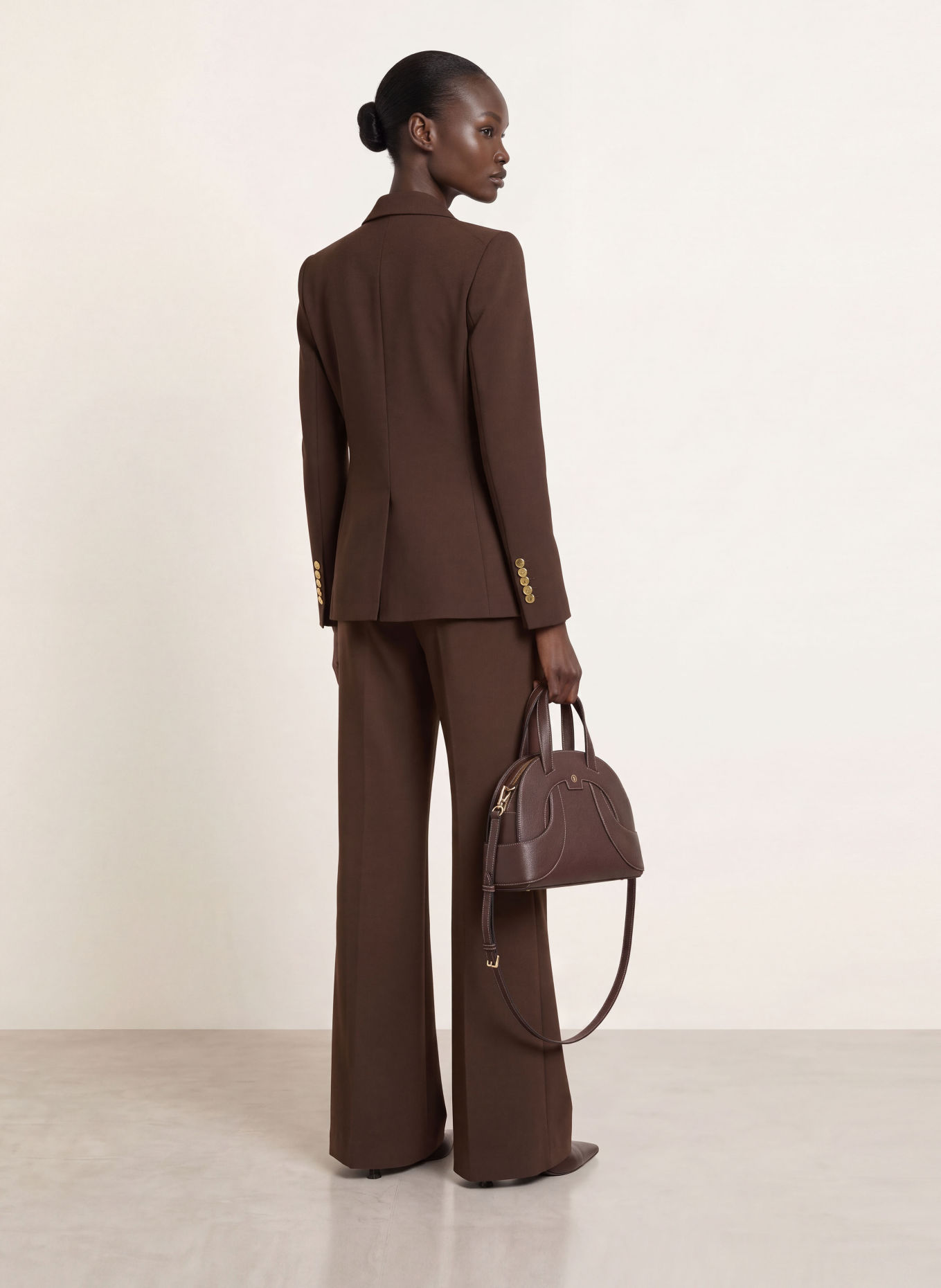 Veronica Beard Marlene-broek CARYS: MARRON FONCÉ