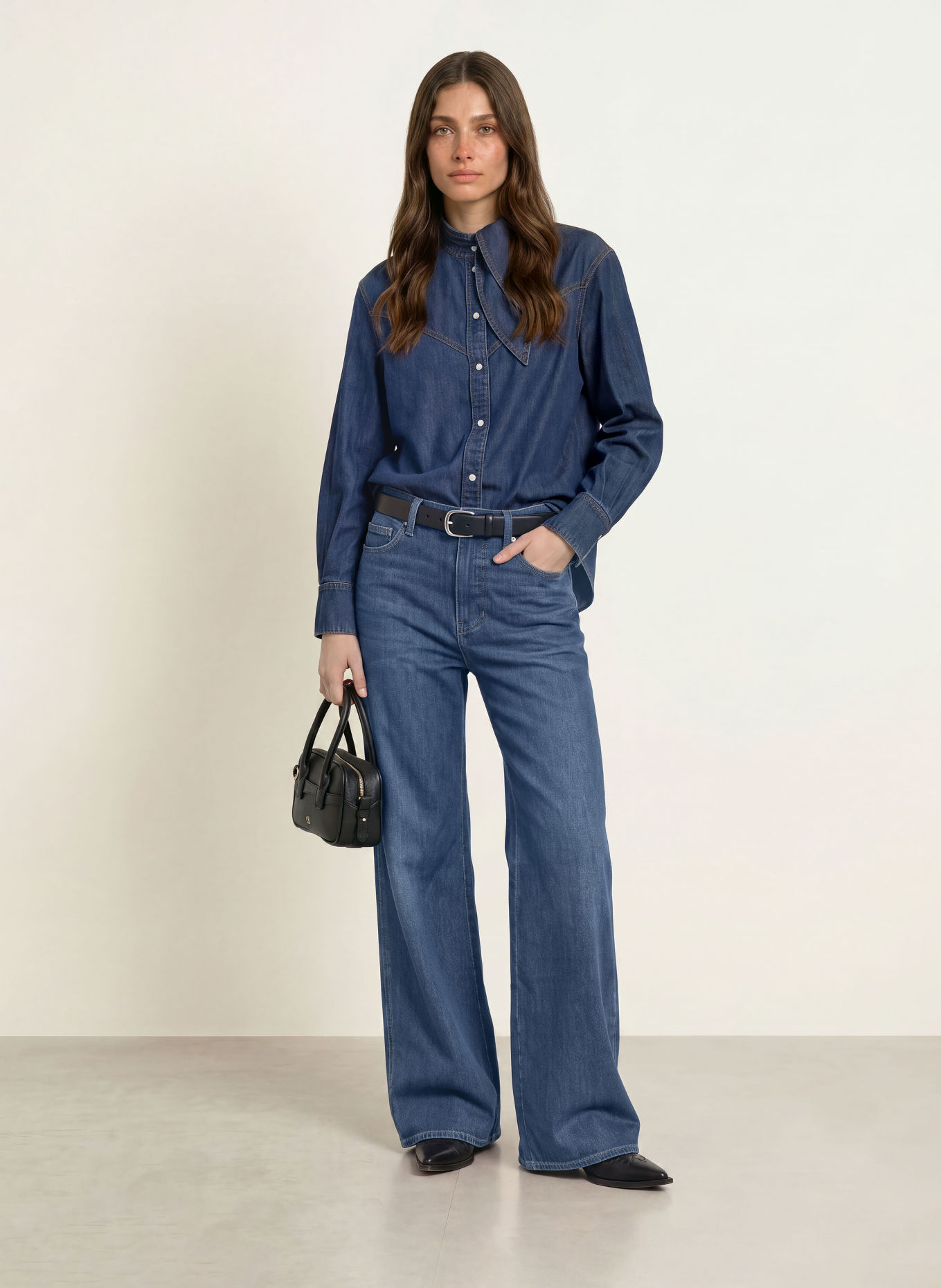 Veronica Beard Wide leg jeans TAYLOR: B1279 SWEET DREAM