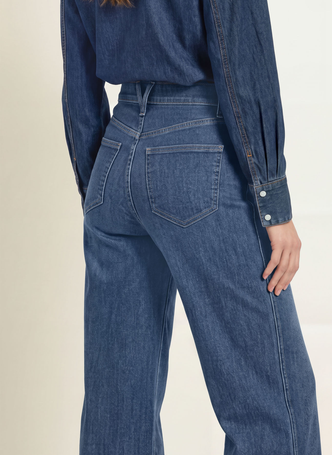 Veronica Beard Wide leg jeans TAYLOR: B1279 SWEET DREAM