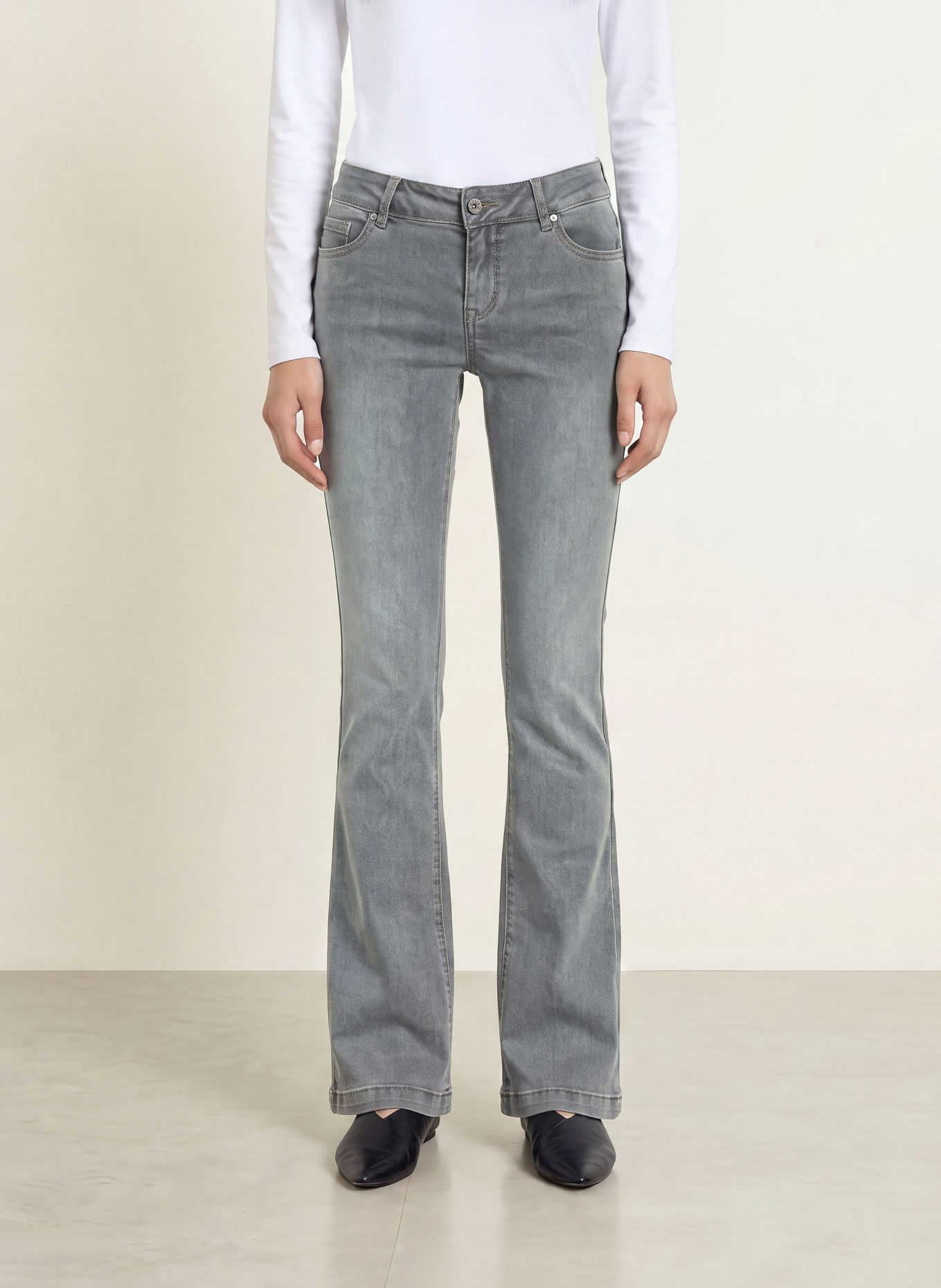 Buena Vista Bootcut Jeans ITALY: 8970 anthracite denim