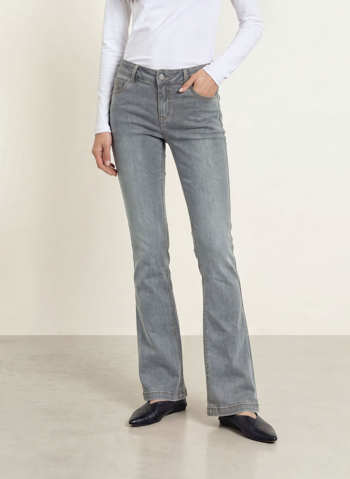 Buena Vista Bootcut Jeans ITALY: 8970 anthracite denim