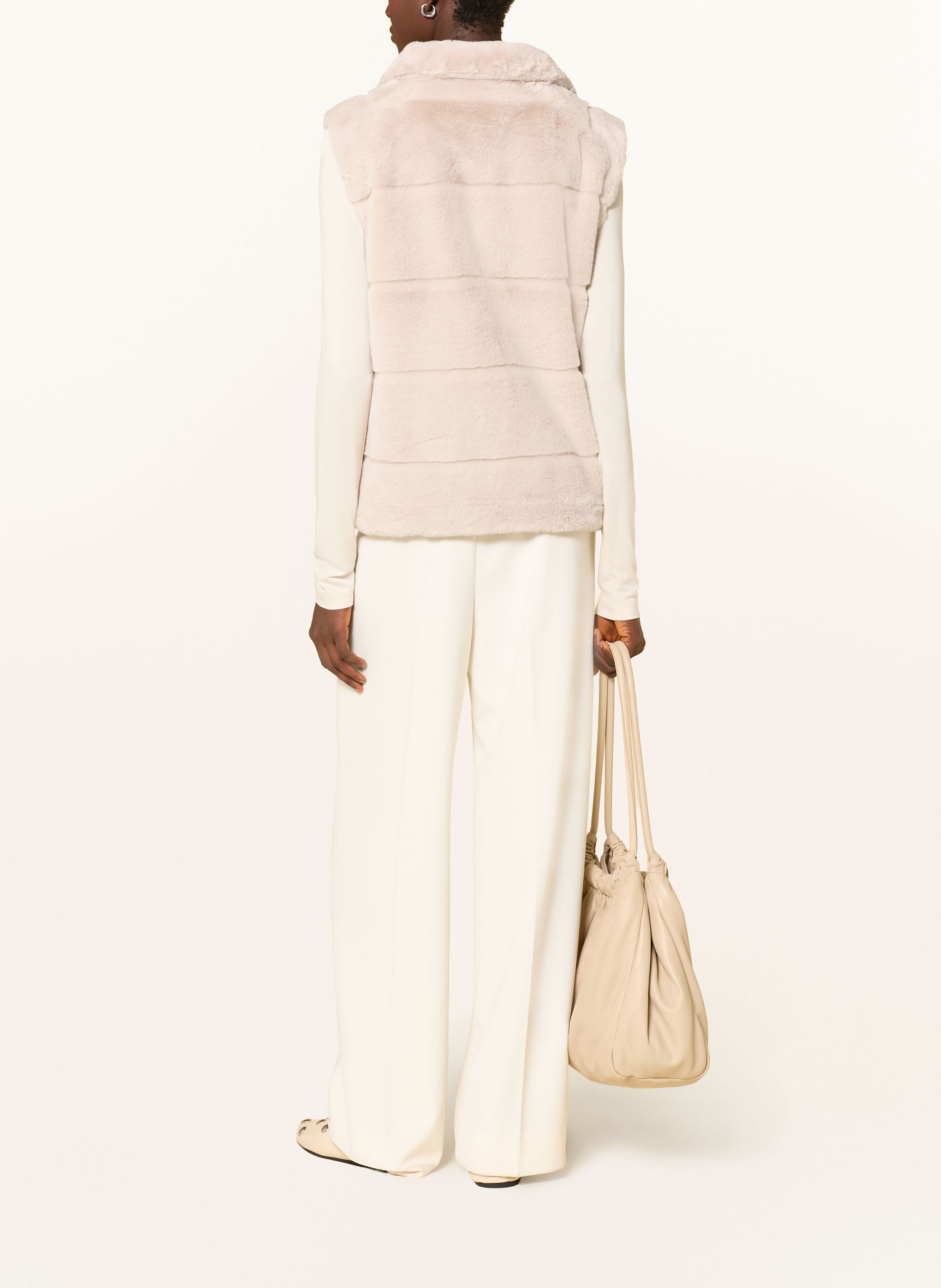 monari Kunstfell-Weste: BEIGE
