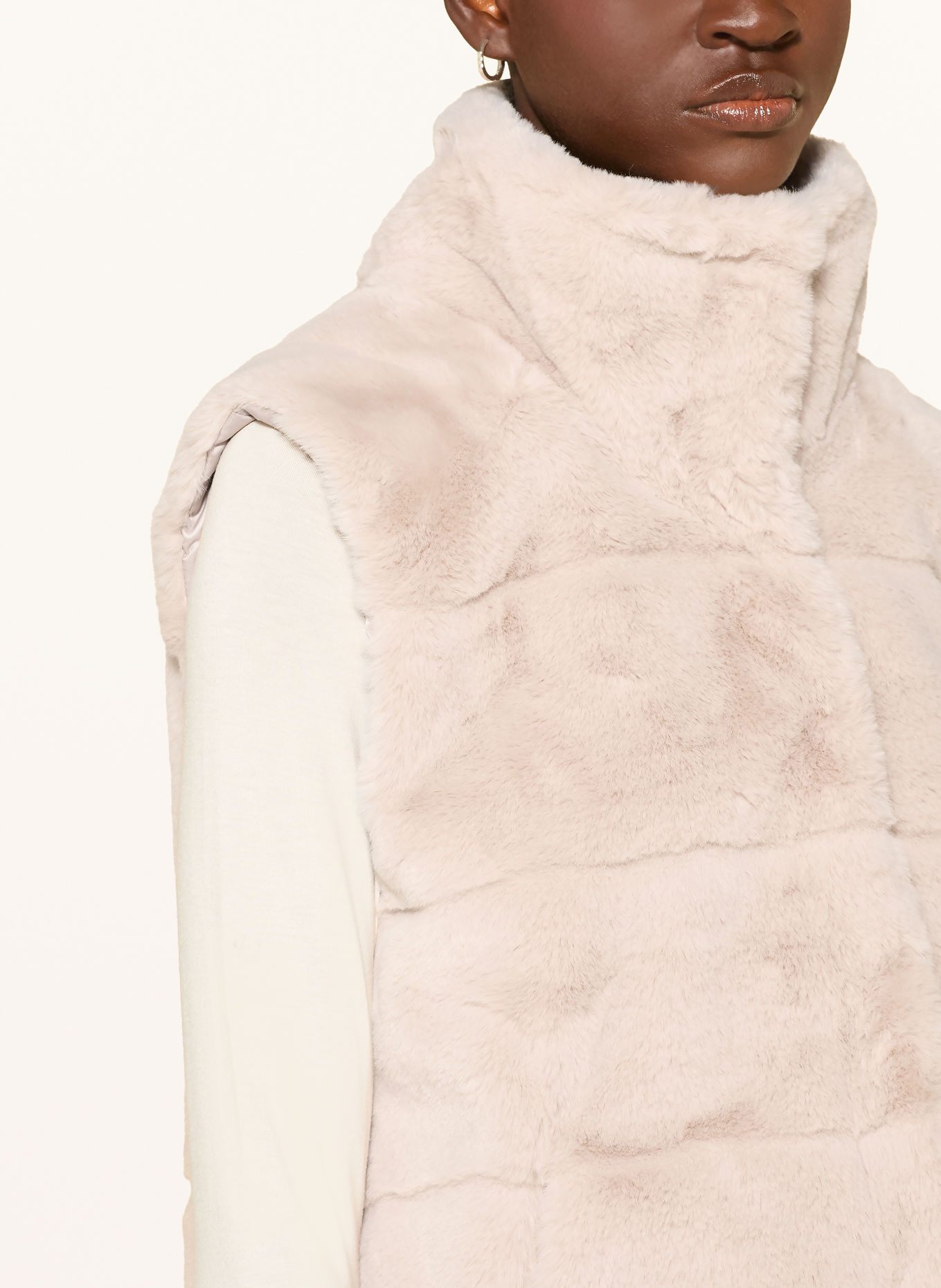 monari Kunstfell-Weste: BEIGE