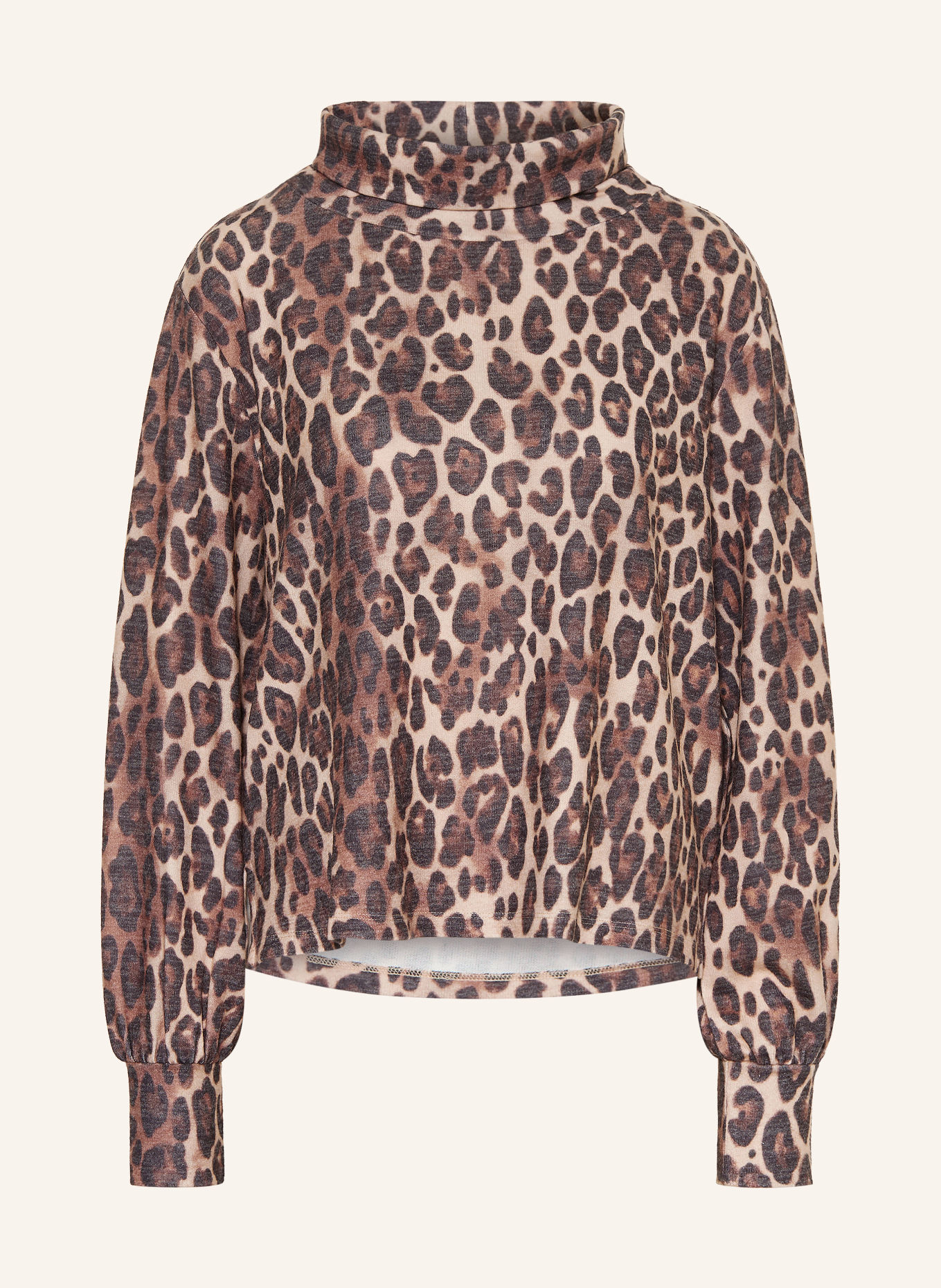 monari Pull à col roulé: MARRON CLAIR / MARRON / NOIR