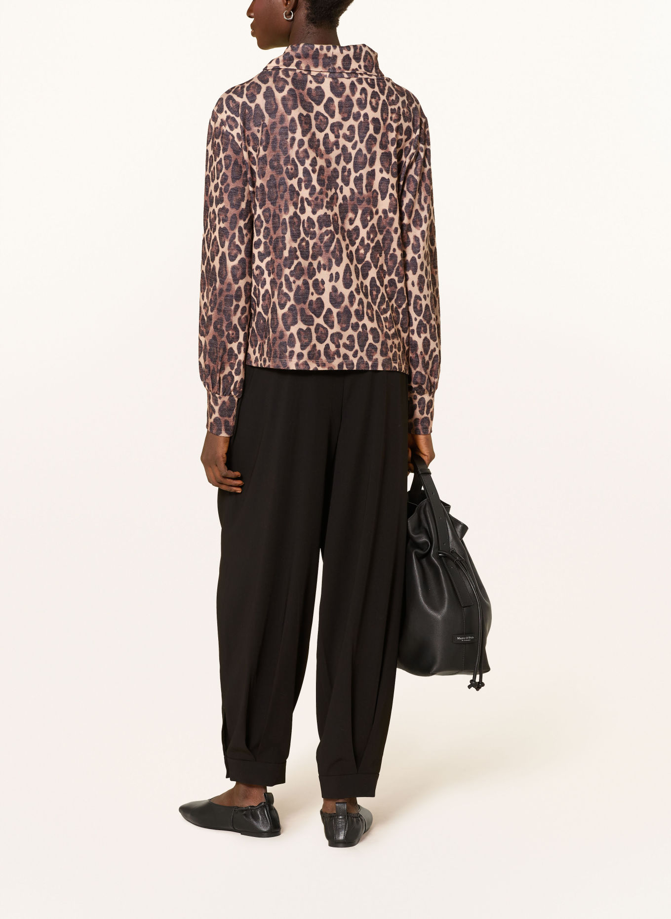 monari Pull à col roulé: MARRON CLAIR / MARRON / NOIR
