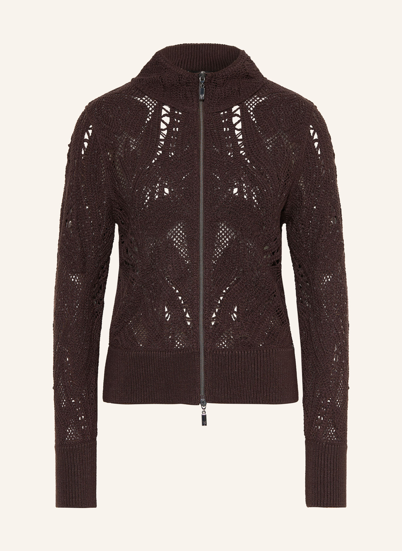 monari Gilet à paillettes: MARRON FONCÉ
