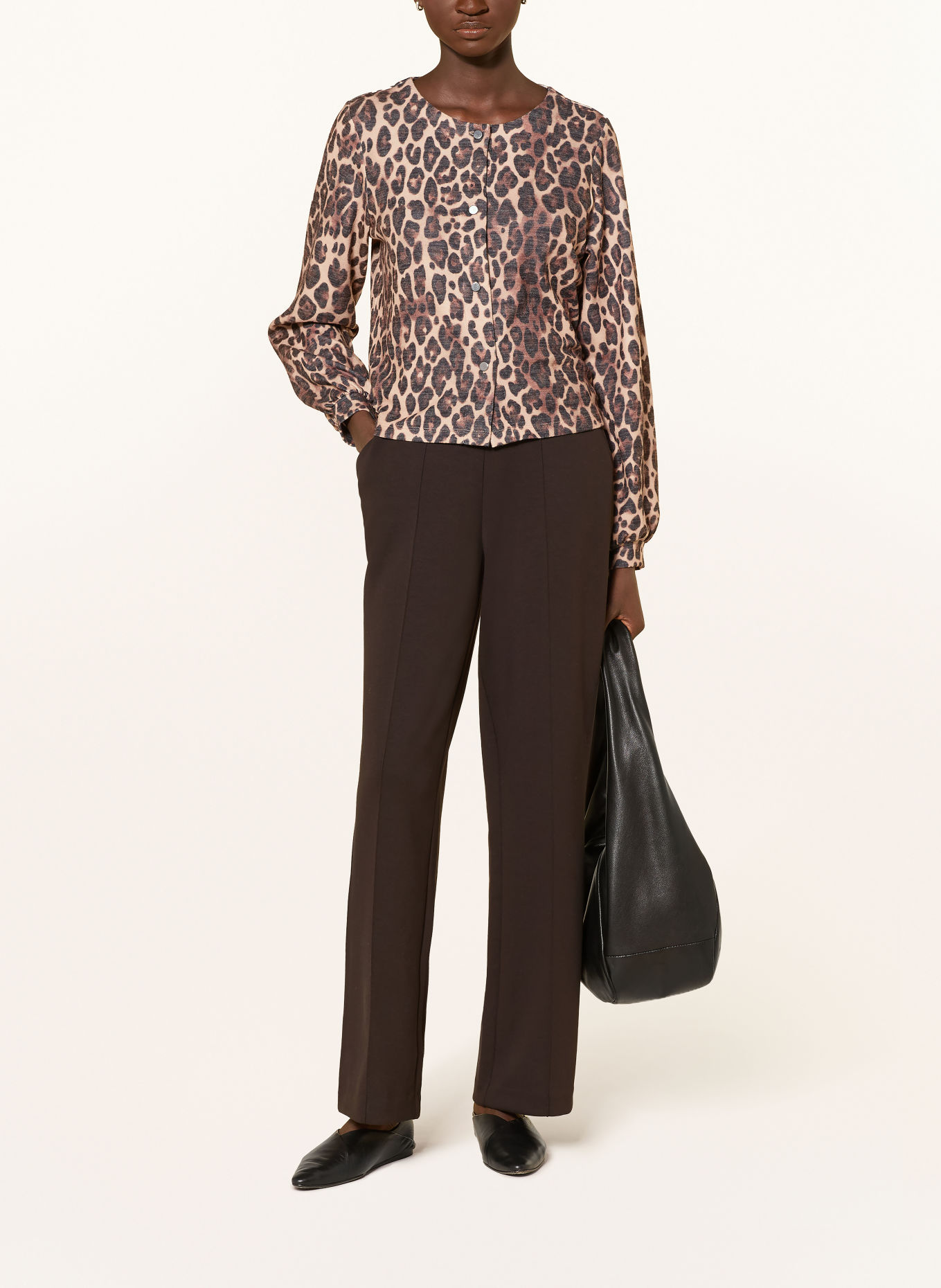 monari Sweat zippé: MARRON CLAIR / MARRON / NOIR