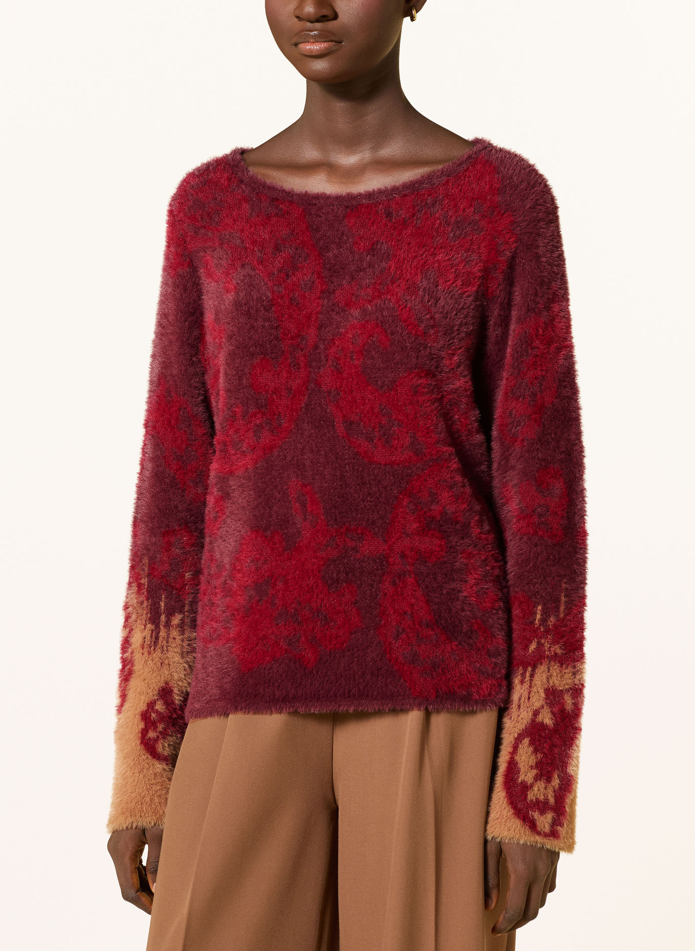monari Pull: ROUGE / ROUGE FONCÉ