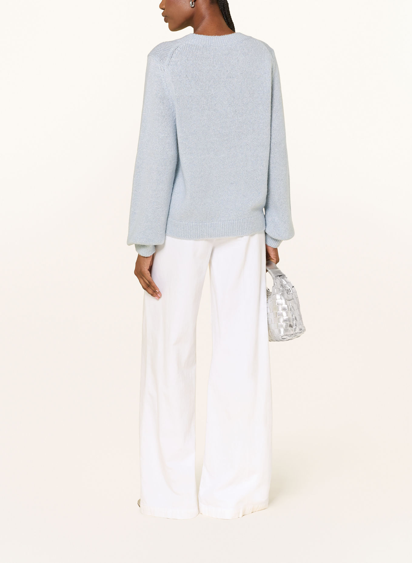 monari Pullover mit Glitzergarn: BLAUGRAU