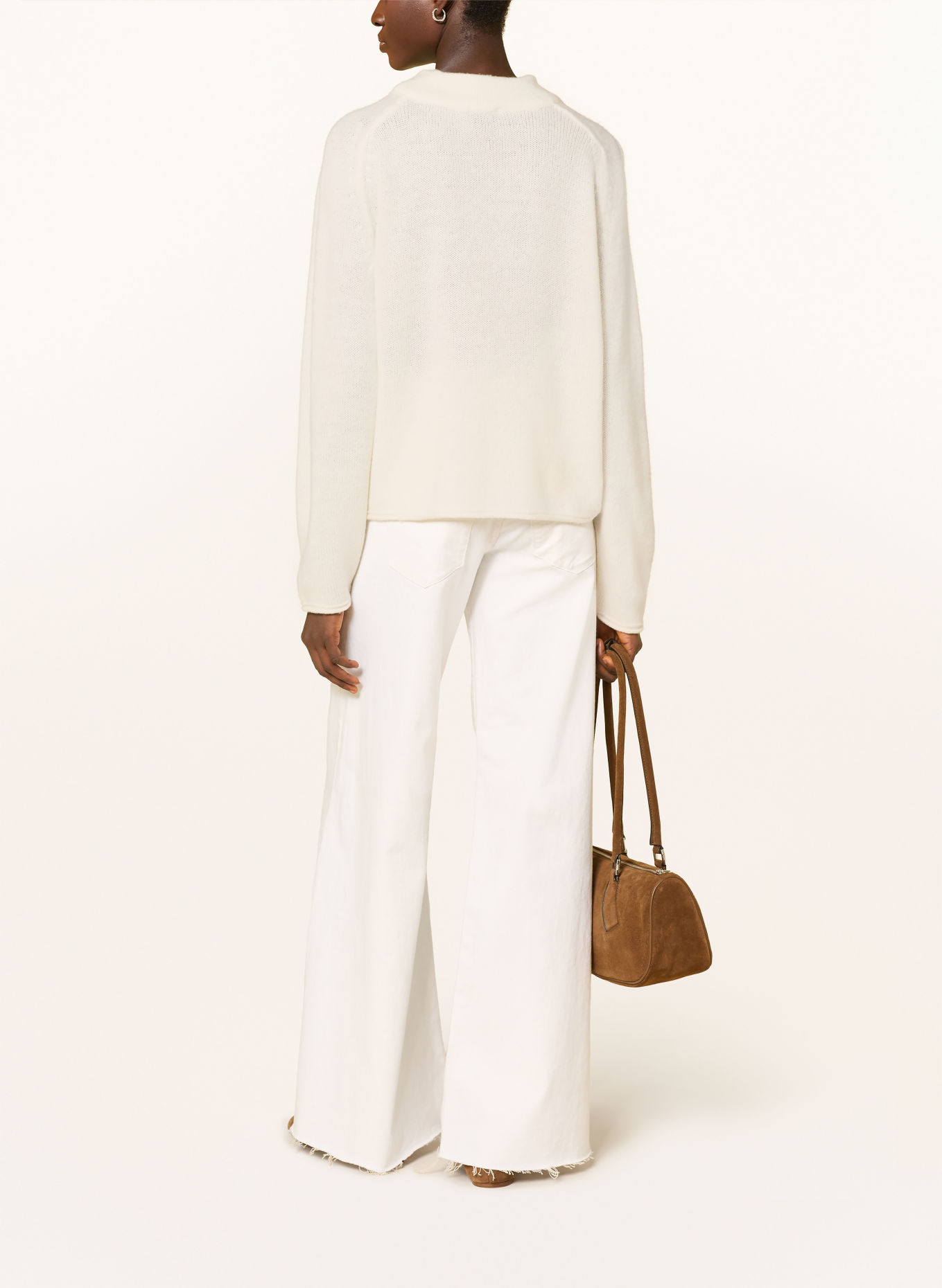 monari Pullover: WEISS / CAMEL / GRAU