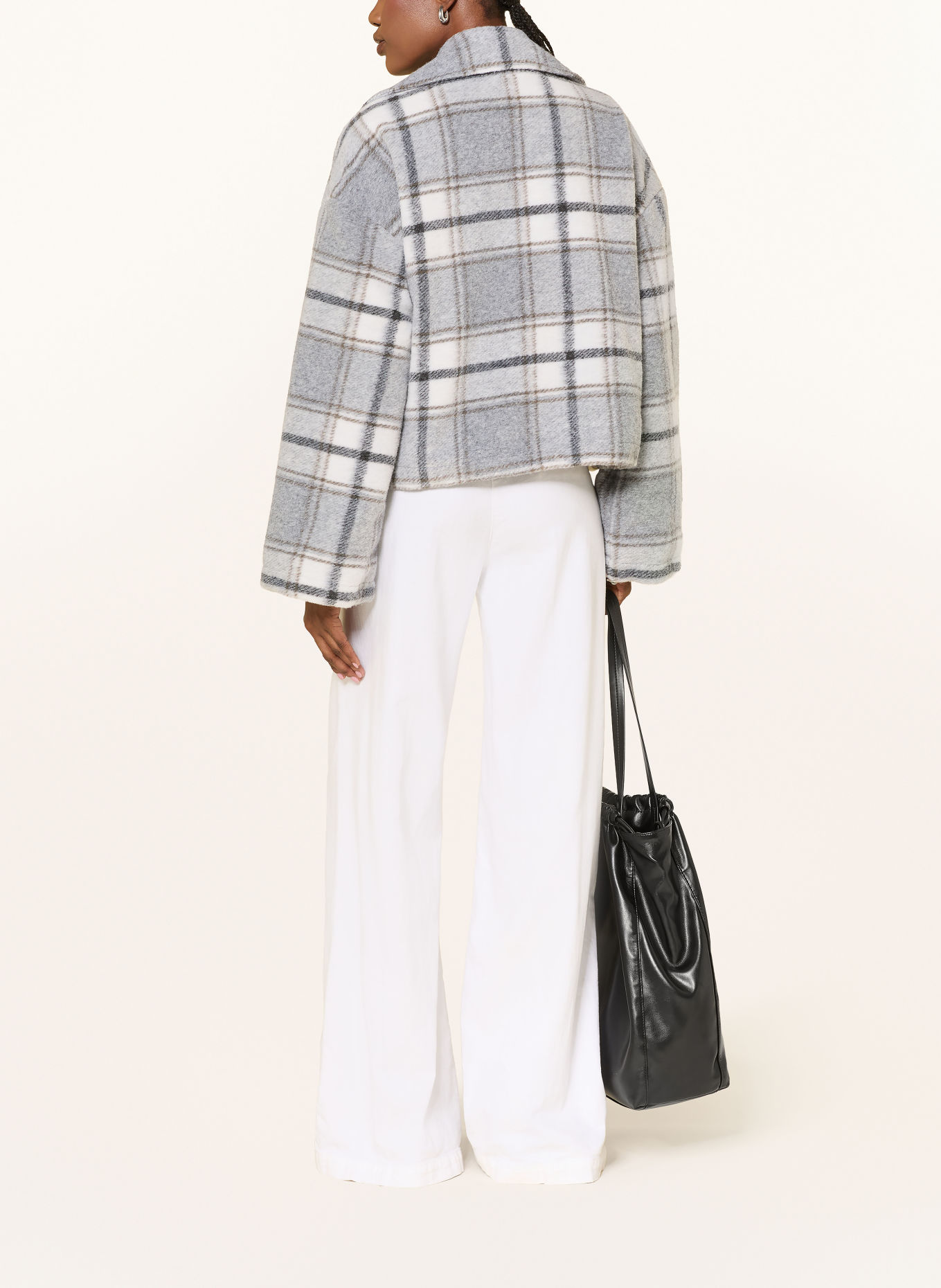 monari Cabanjacke: GRAU / DUNKELBRAUN / ECRU