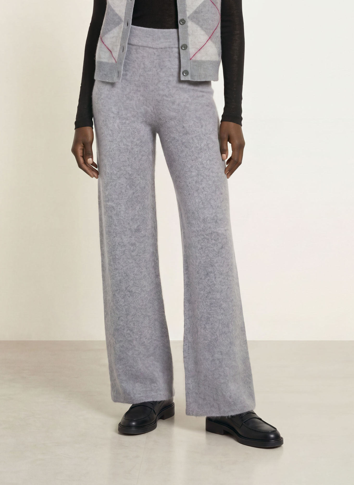 SAINTE MER Gebreide broek: GRIJS