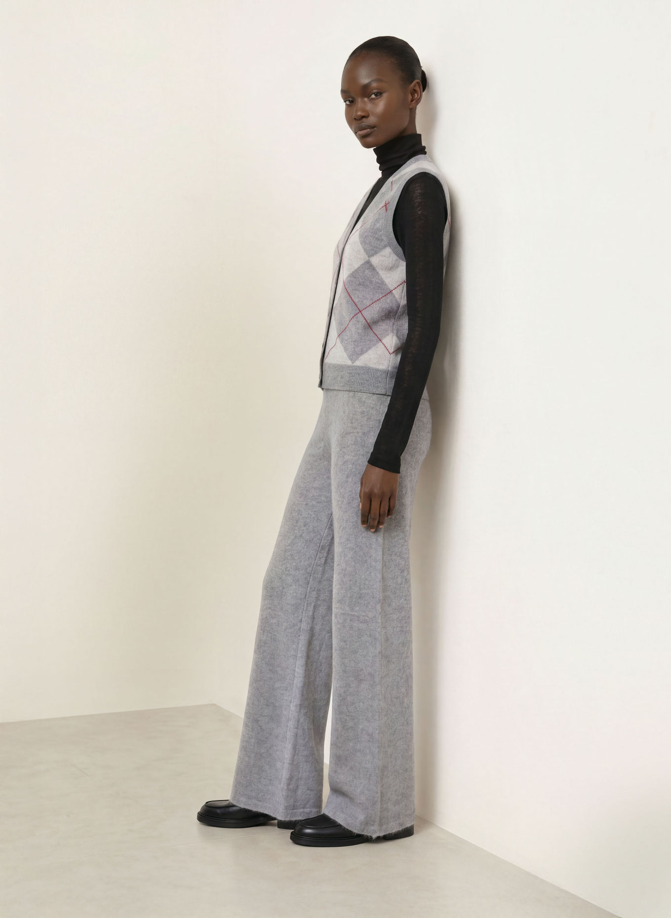 SAINTE MER Gebreide broek: GRIJS