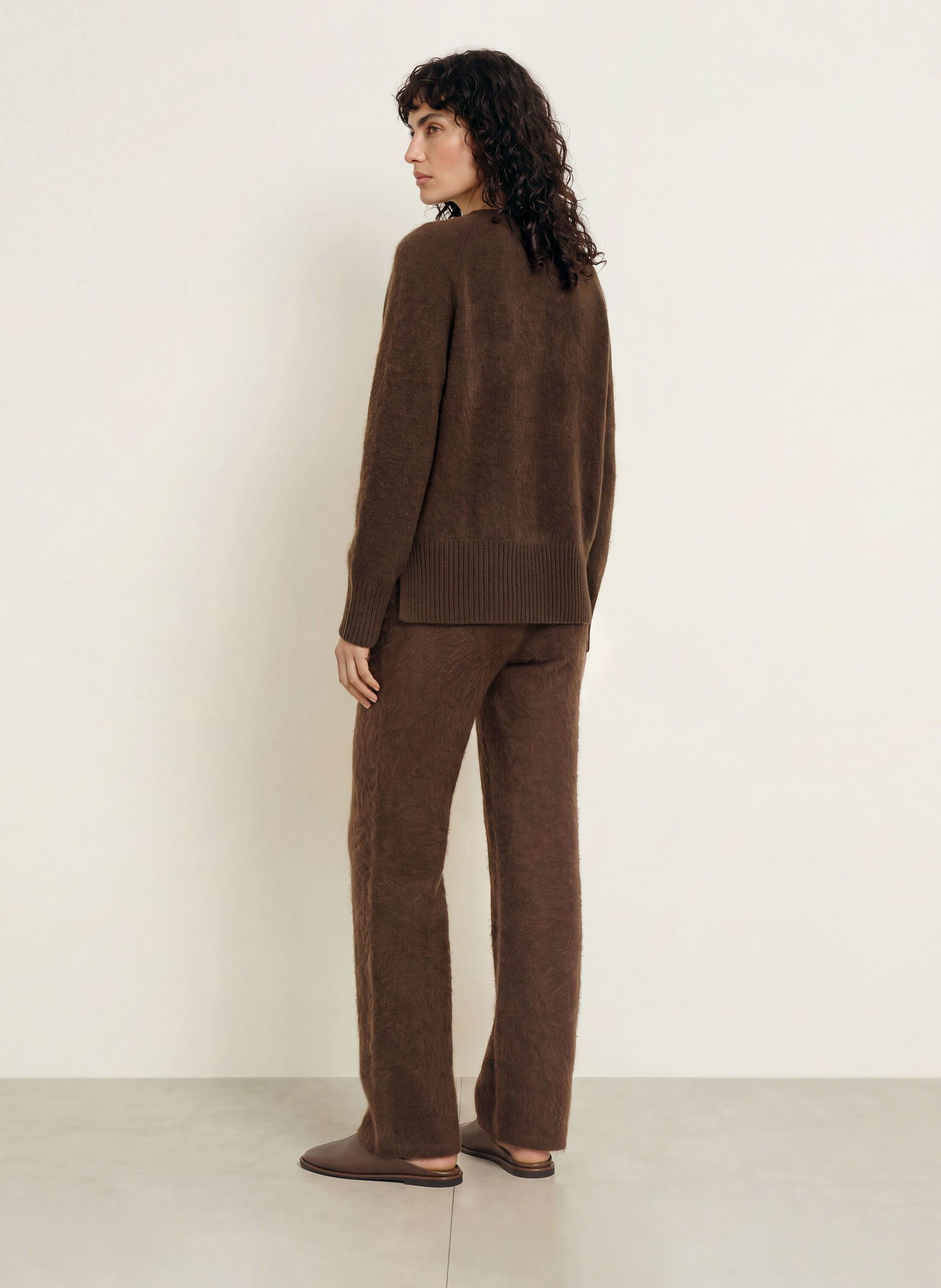 SAINTE MER Gebreide broek: MARRON FONCÉ