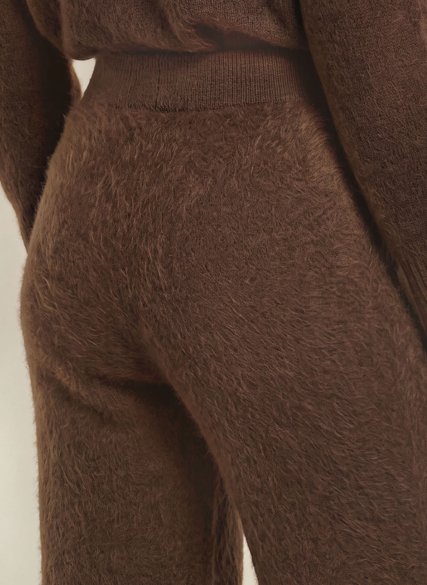 SAINTE MER Gebreide broek: MARRON FONCÉ