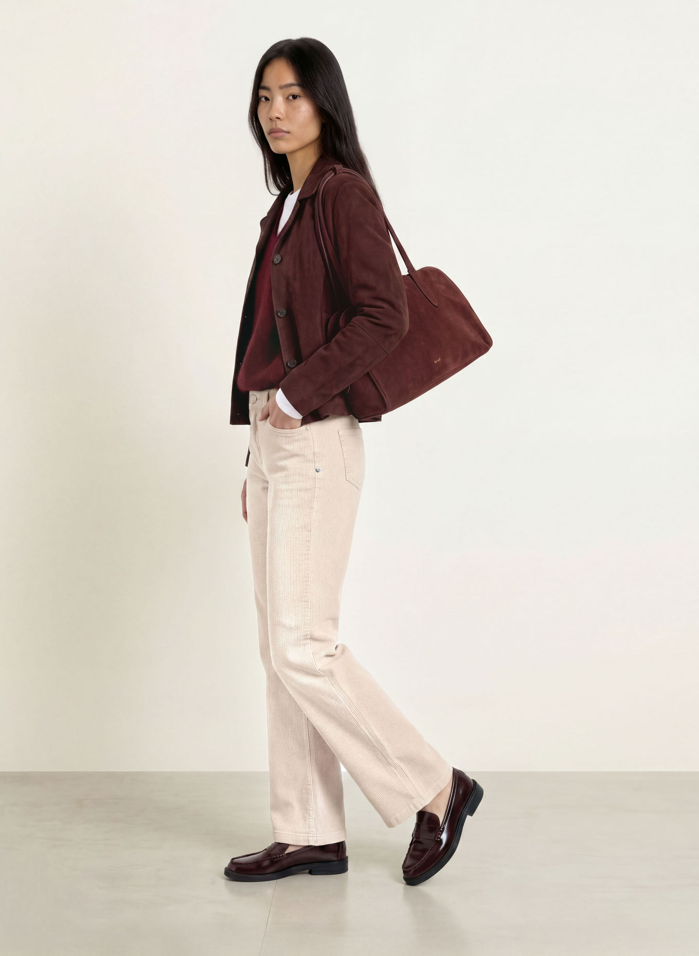 Buena Vista Corduroy pants: CREAM