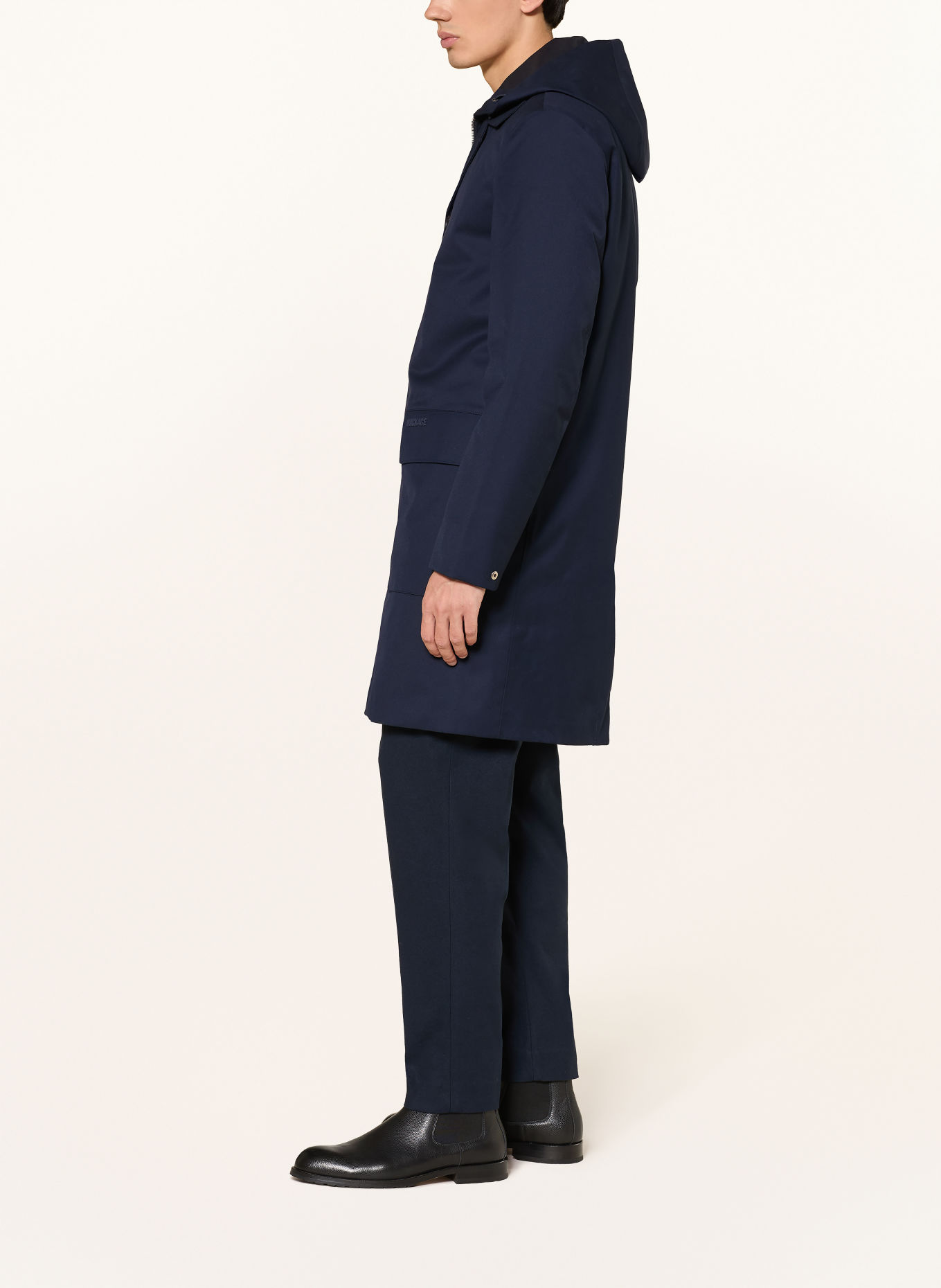 Mackage Donsmantel MATHIAS-Z: DONKERBLAUW
