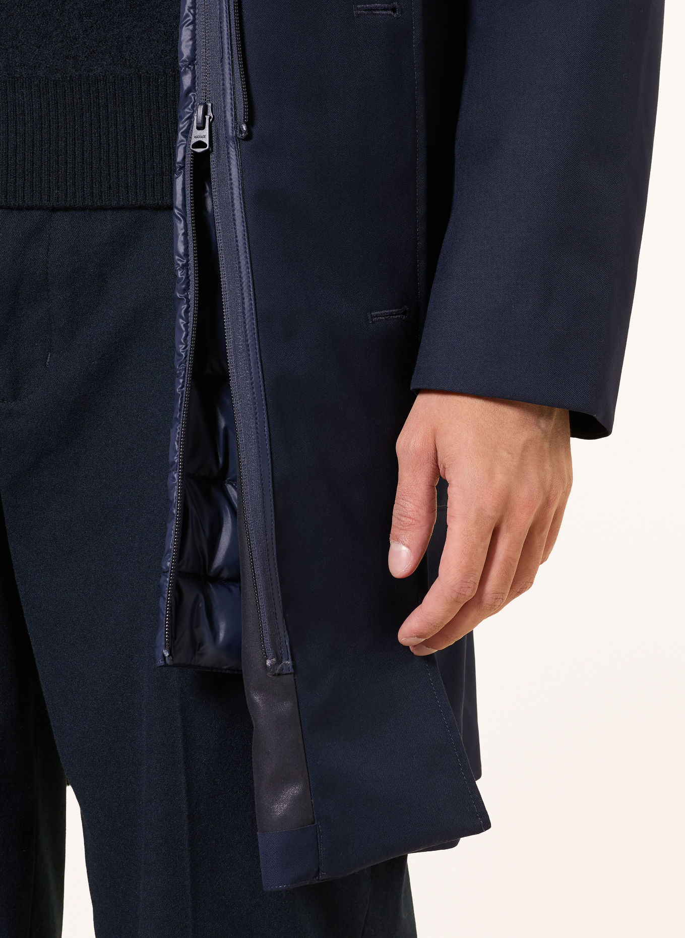 Mackage Donsmantel MATHIAS-Z: DONKERBLAUW