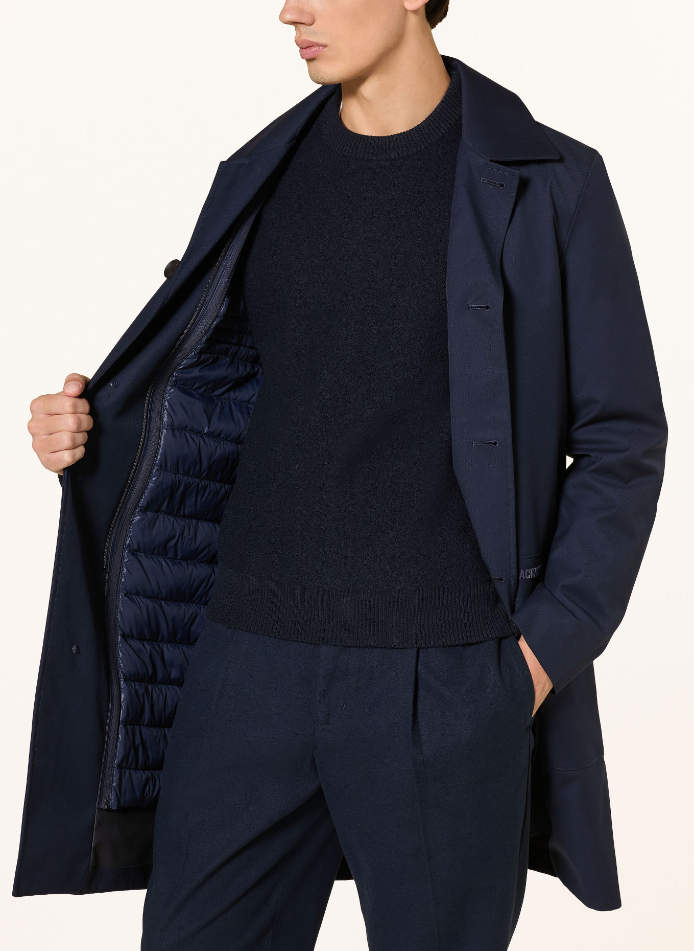 Mackage Donsmantel MATHIAS-Z: DONKERBLAUW