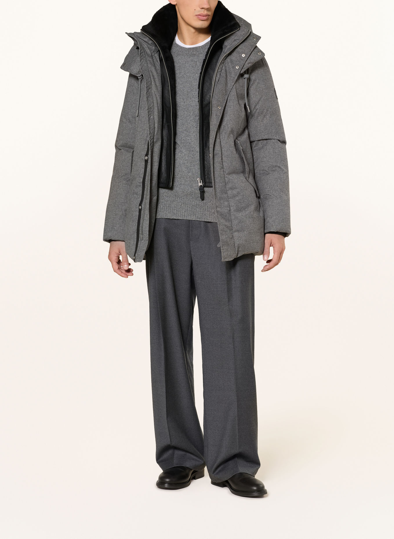 Mackage Doudoune SULLIVAN-FN: GRIS FONCÉ / NOIR