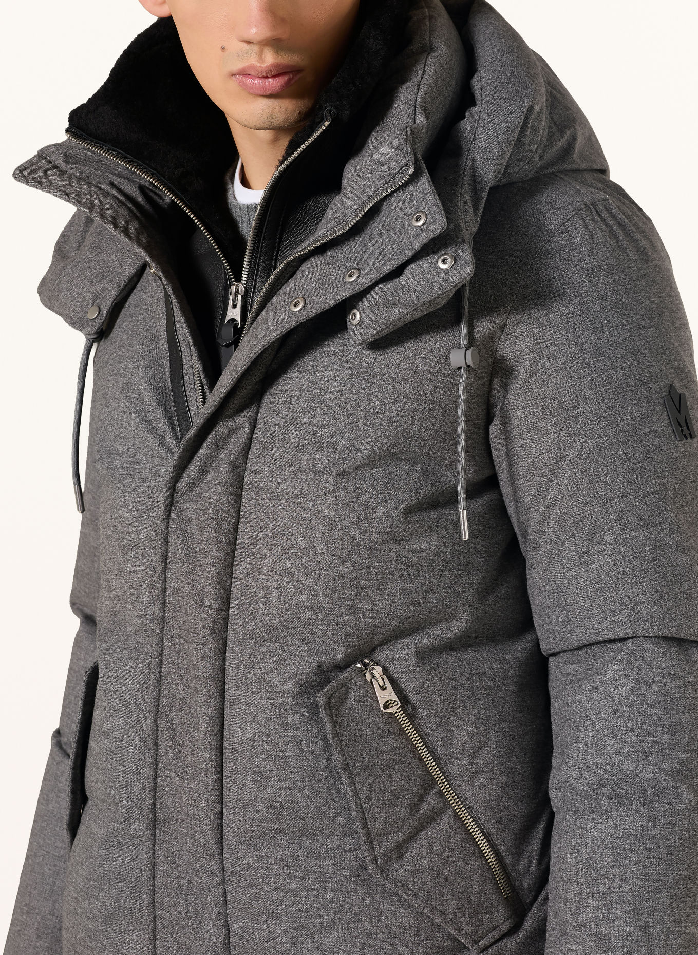 Mackage Doudoune SULLIVAN-FN: GRIS FONCÉ / NOIR