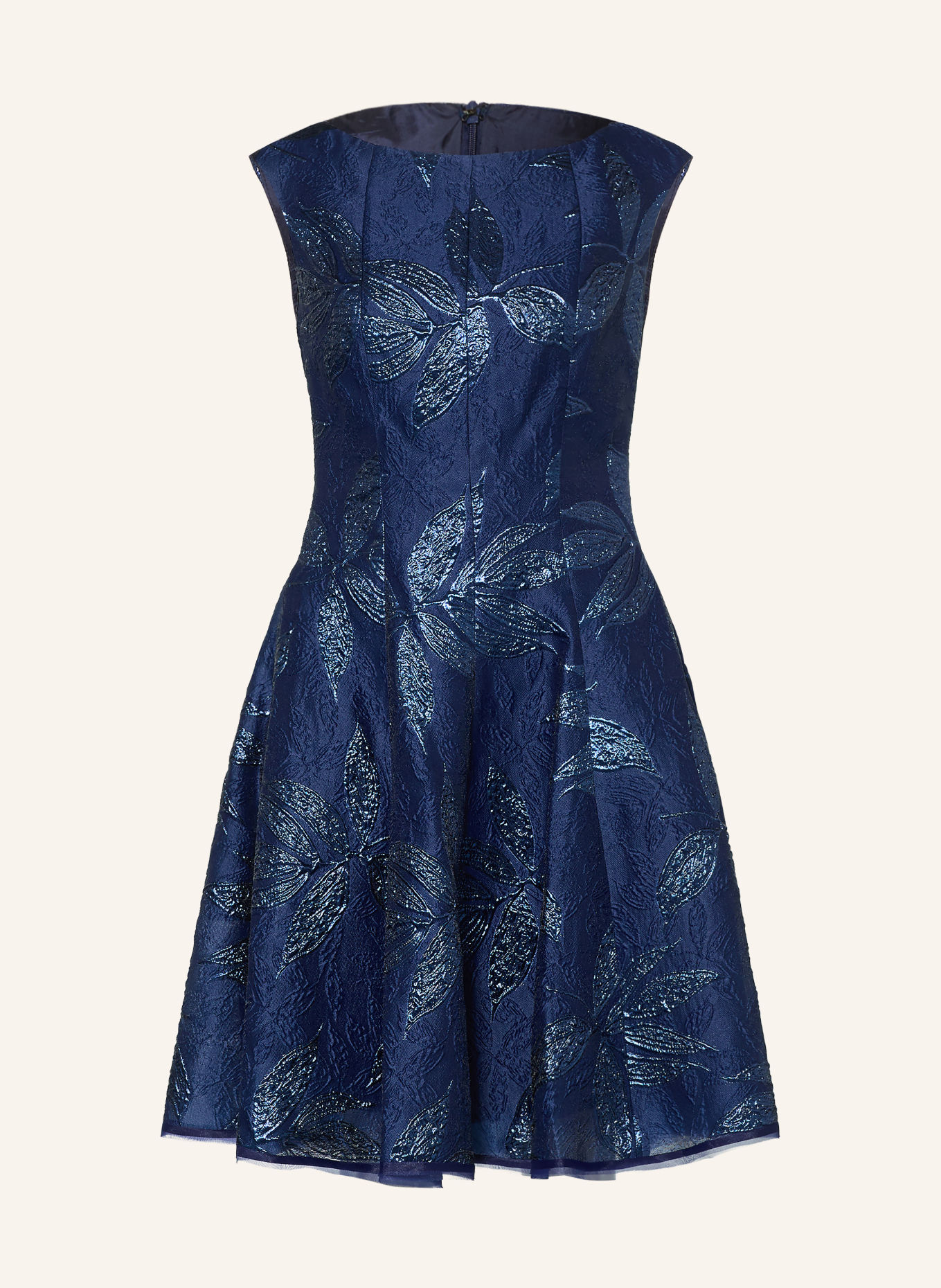 TALBOT RUNHOF Cocktail dress with glitter thread: 430 ROYAL NAVY