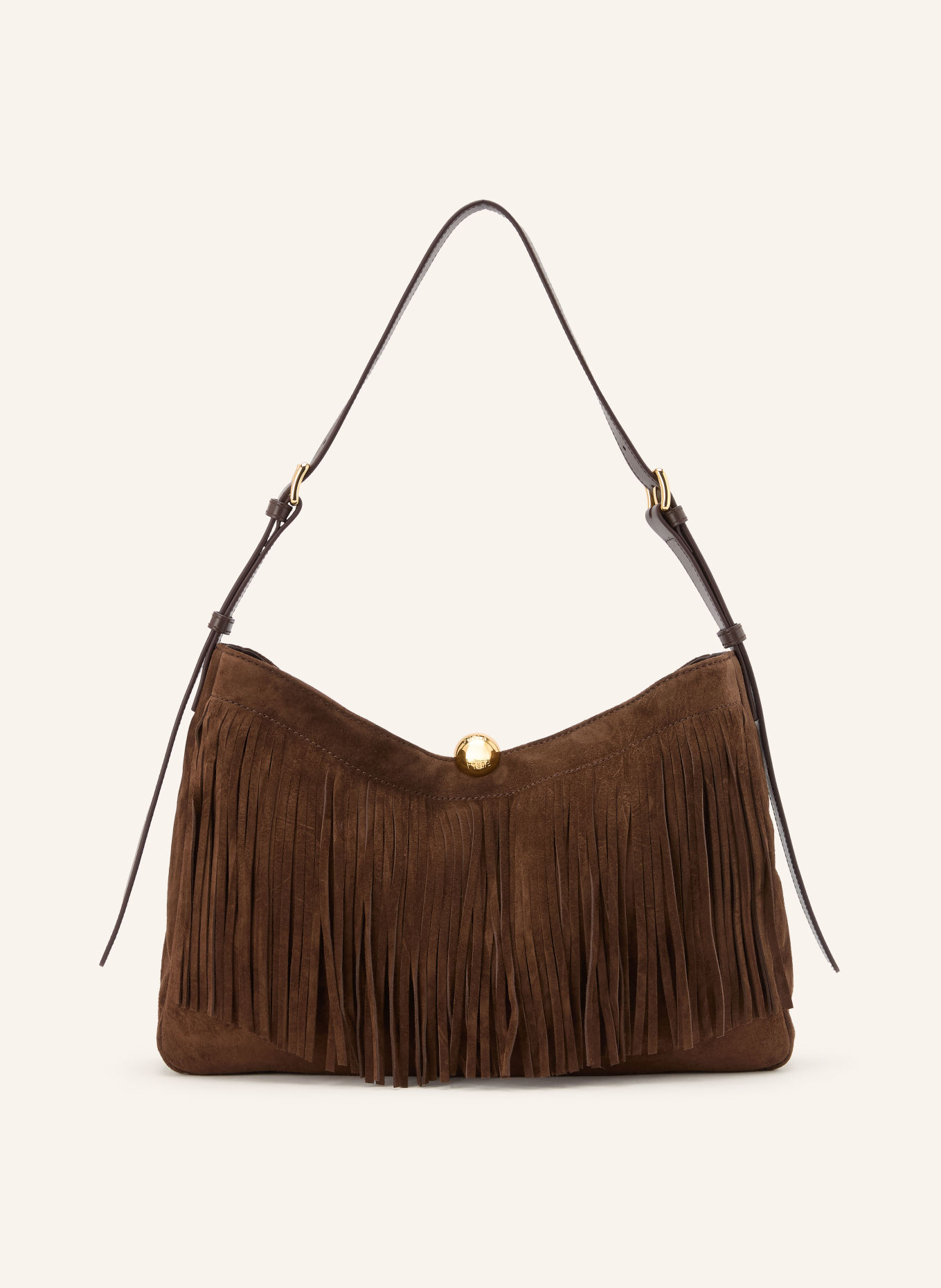 FURLA Schoudertas SFERA SOFT LARGE: MARRON FONCÉ / GOUD