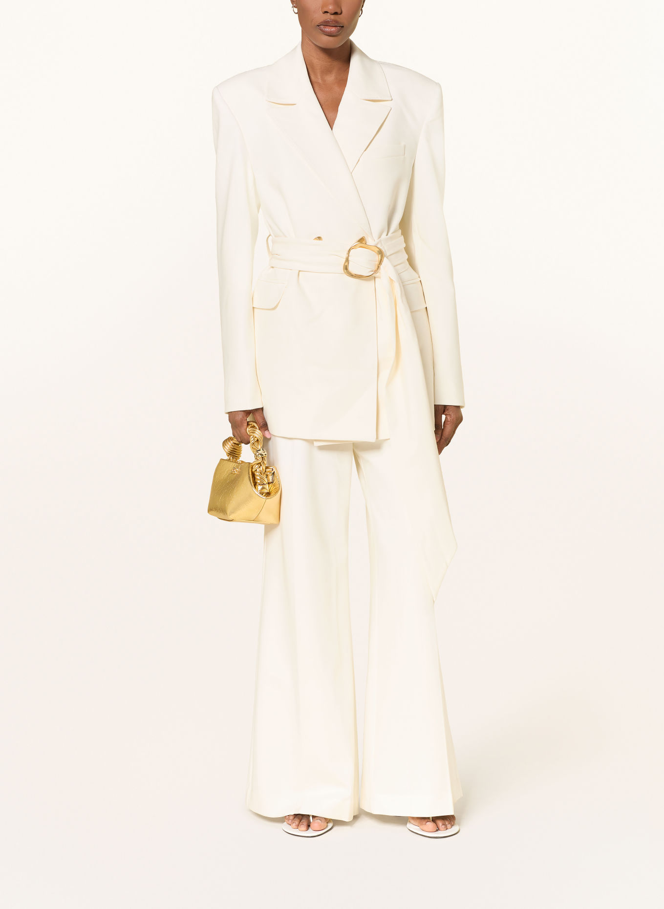 Aje. Longblazer SIMONE mit Spitze: CREME