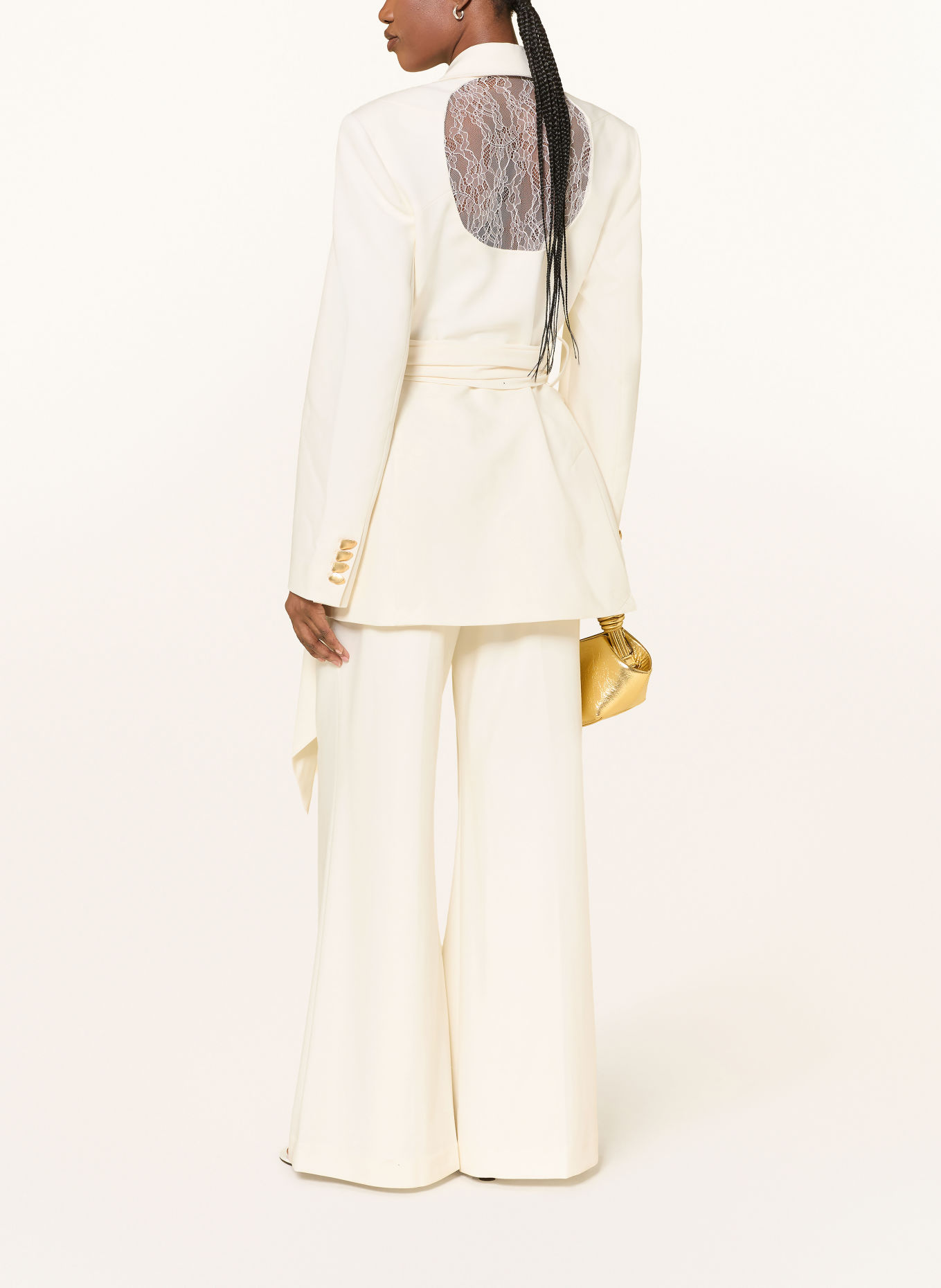 Aje. Longblazer SIMONE mit Spitze: CREME