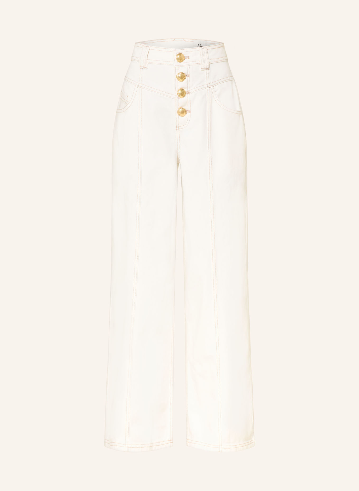 Aje. Wide leg jeans ANNETE: IVRY IVORY