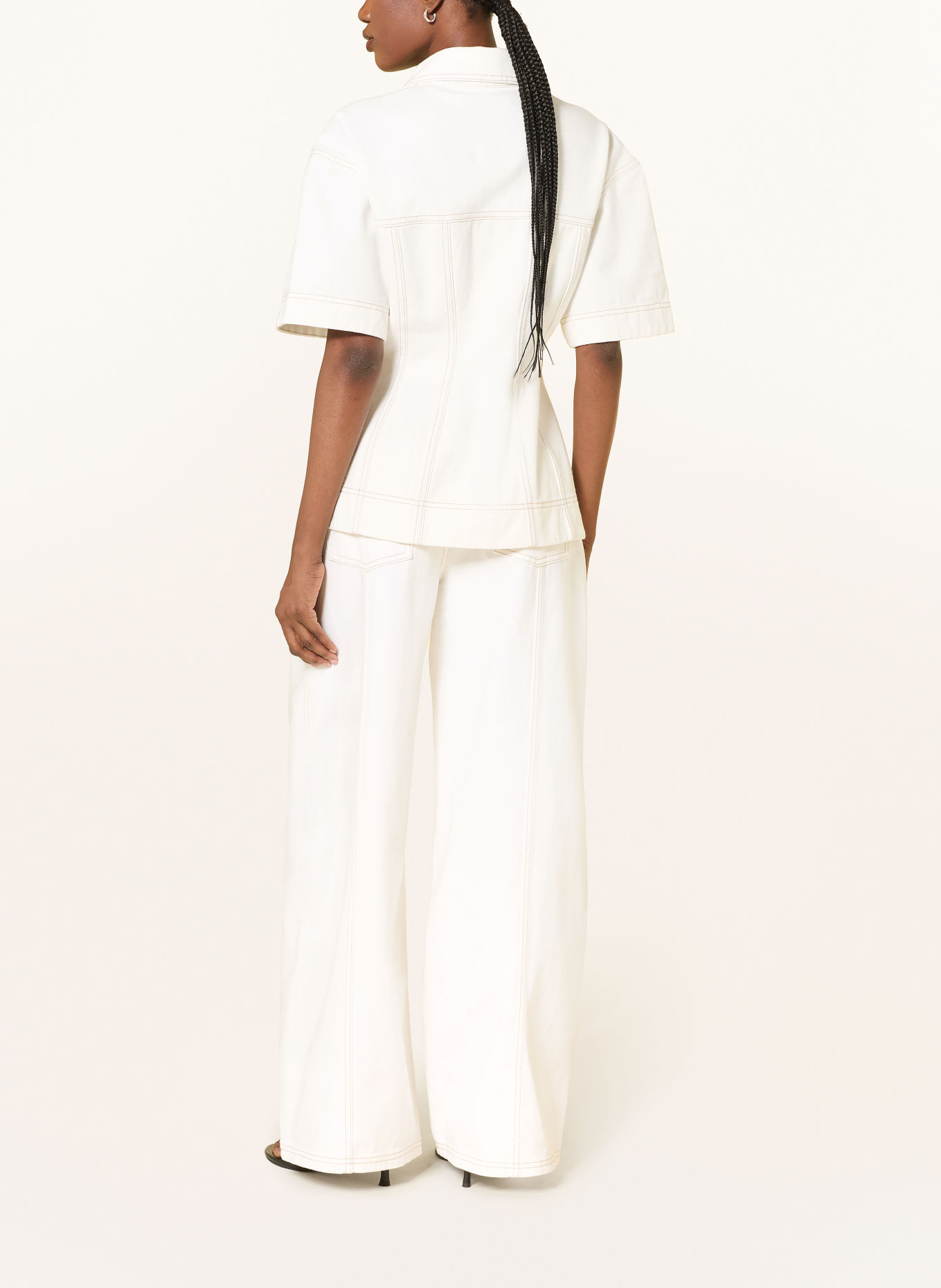 Aje. Wide leg jeans ANNETE: IVRY IVORY
