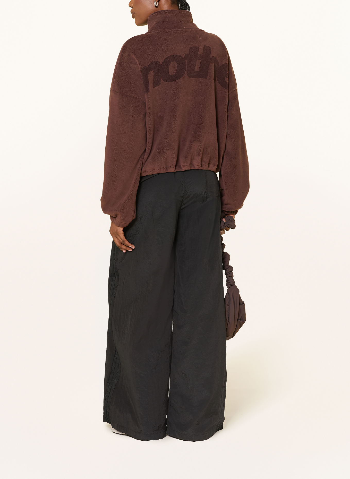 another COTTON LAB Fleece jacket: DARK BROWN