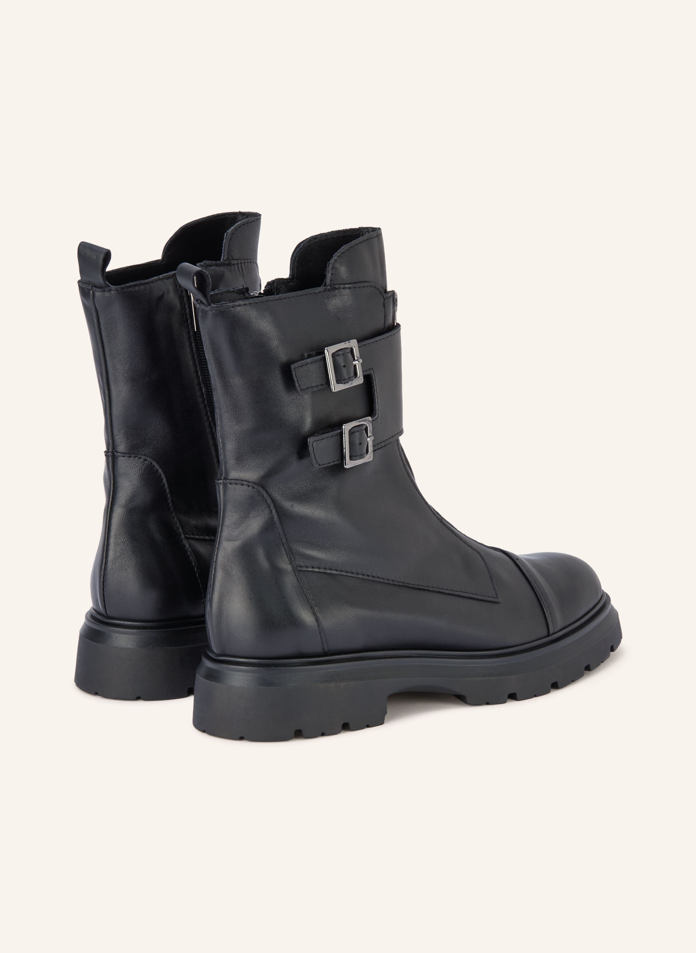 darling harbour Biker Boots: SCHWARZ / PLATIN