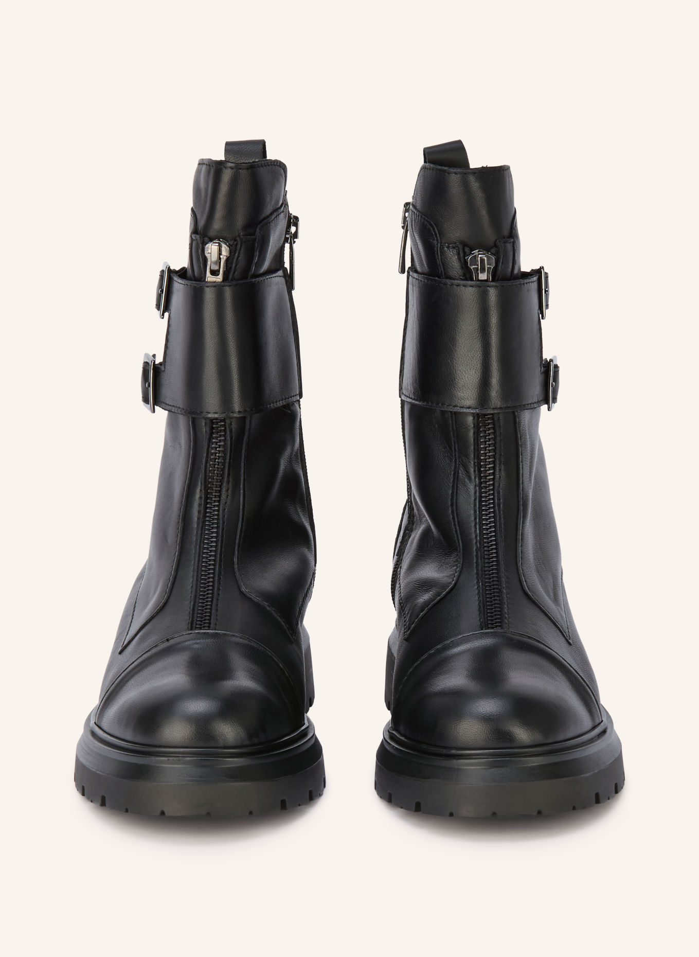 darling harbour Biker Boots: SCHWARZ / PLATIN