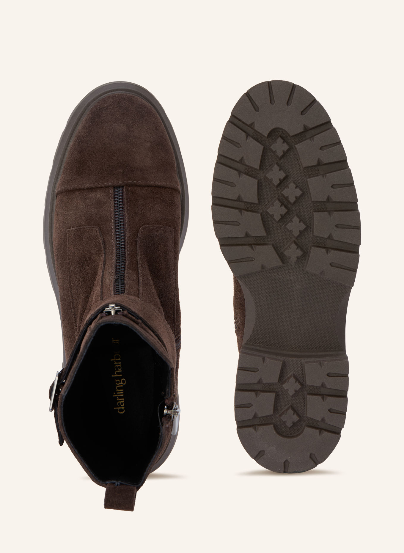 darling harbour Boots: MARRON FONCÉ
