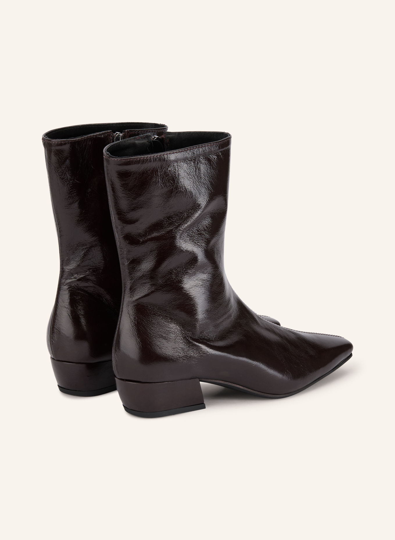 darling harbour Ankle boots: DARK BROWN / SILVER