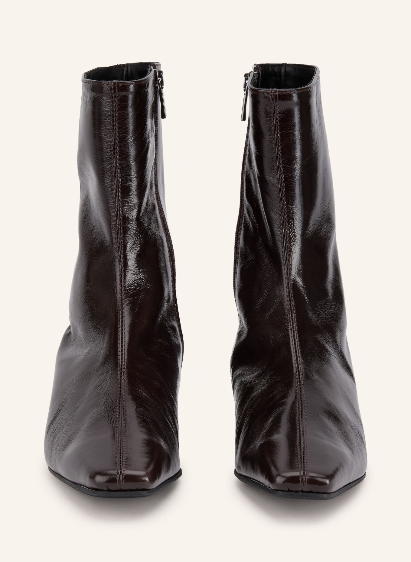 darling harbour Ankle boots: DARK BROWN / SILVER