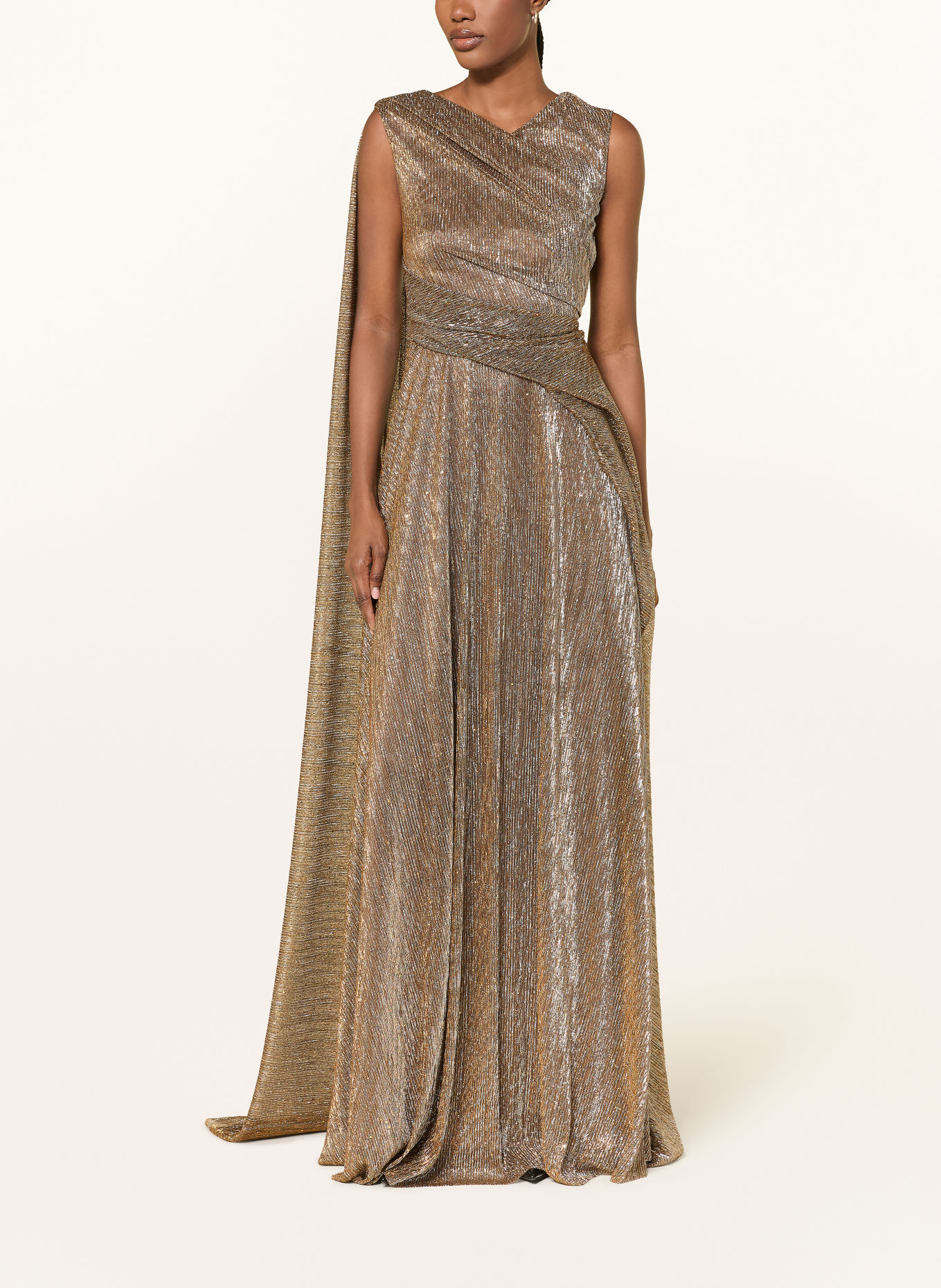 TALBOT RUNHOF Abendkleid mit Glitzergarn und Pailletten: 099 GOLD