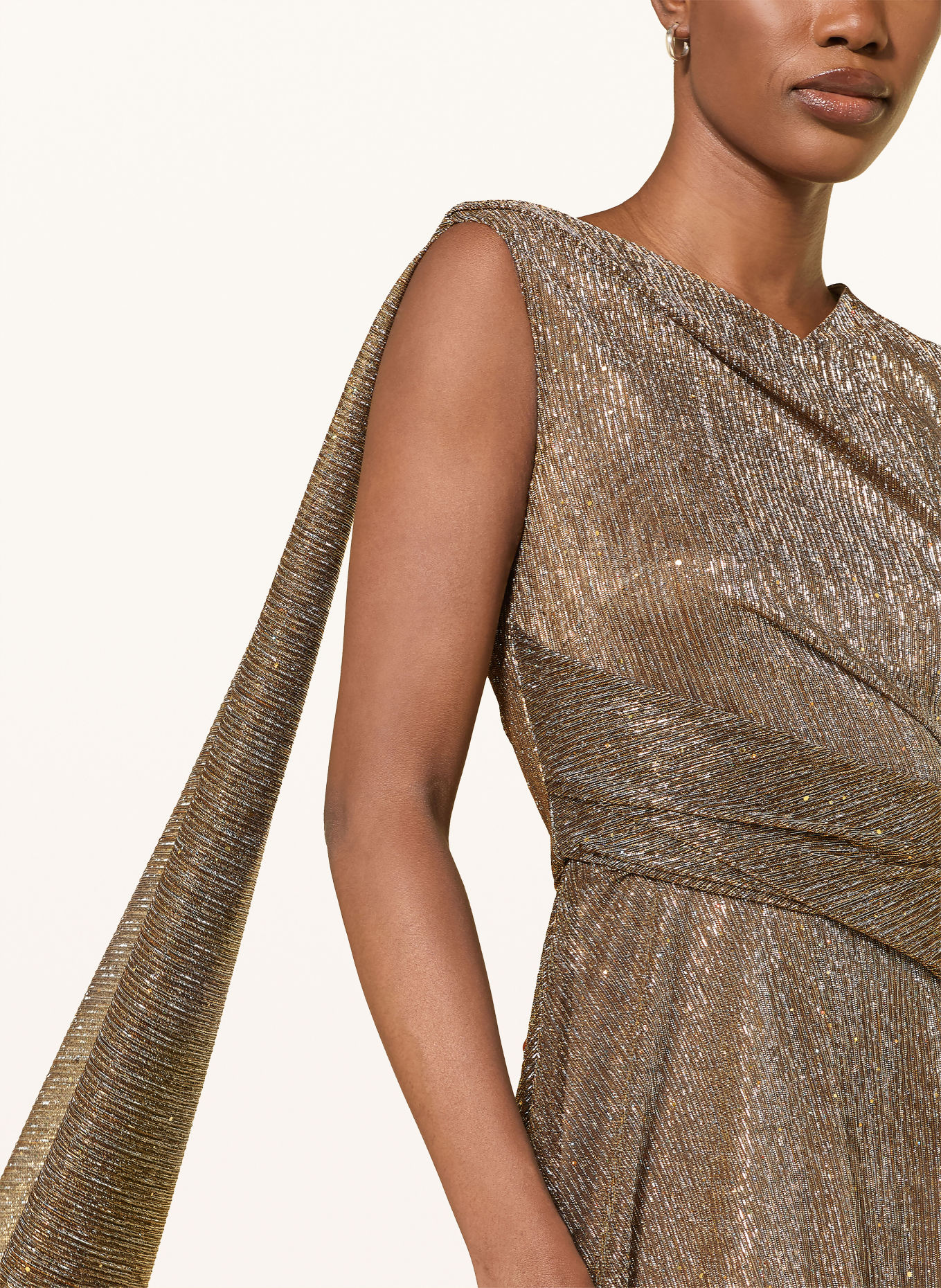 TALBOT RUNHOF Abendkleid mit Glitzergarn und Pailletten: 099 GOLD