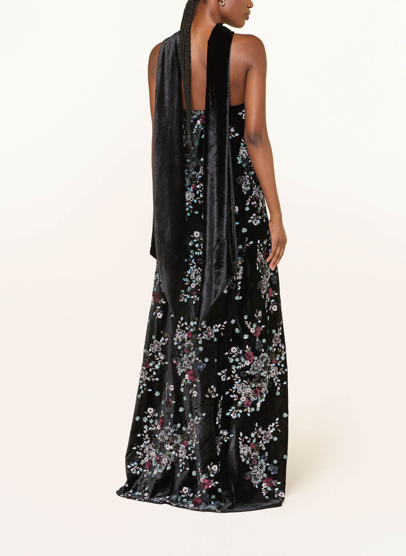 TALBOT RUNHOF Abendkleid mit Pailletten: 999 BLACK