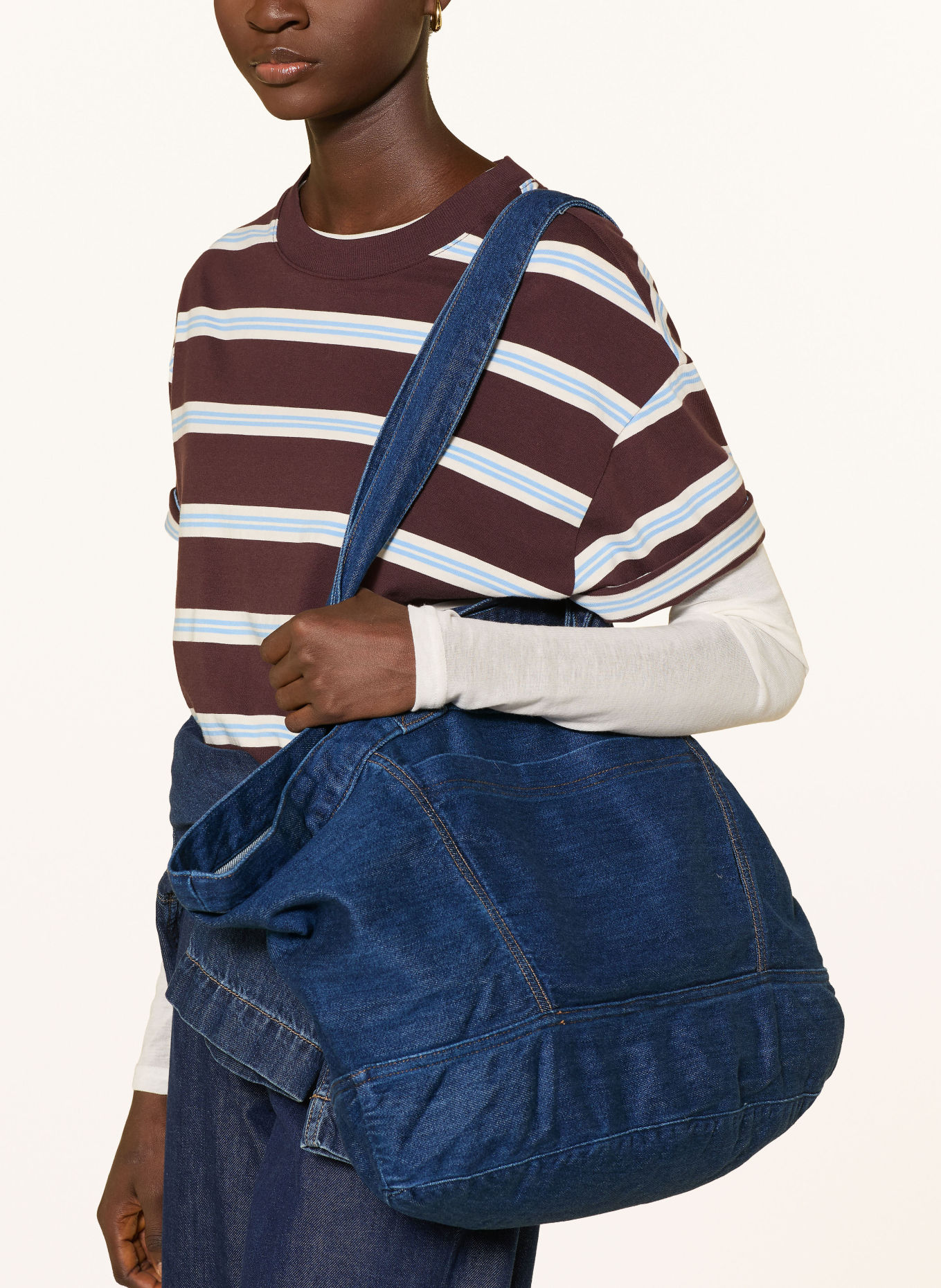 Marc O'Polo DENIM Shopper MEDIUM: BLÅ