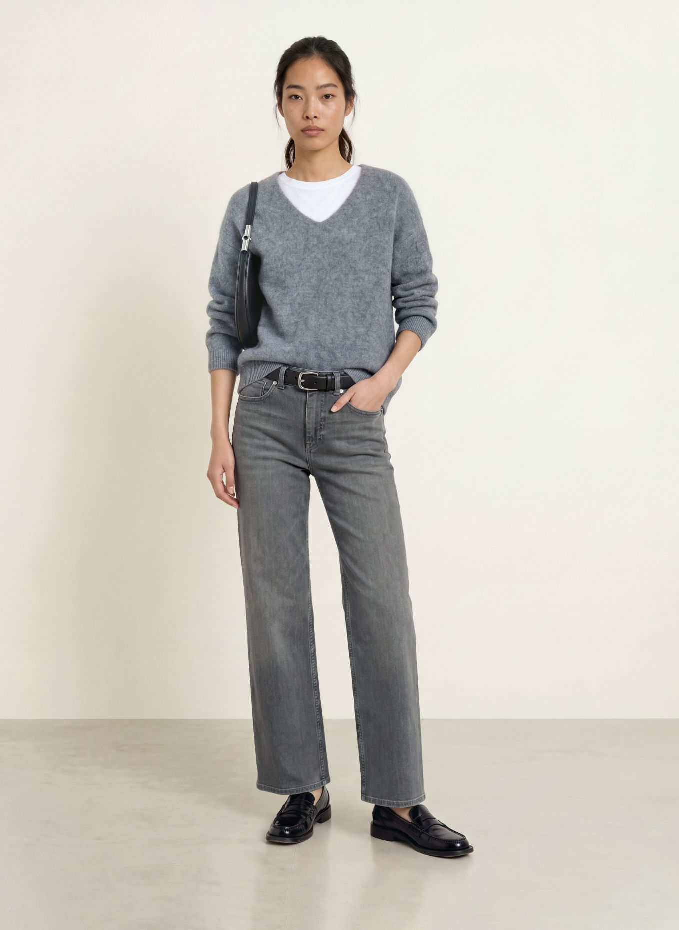 someday Wide-Leg jeans CELLMA ICONIC: 80014 mid stone grey