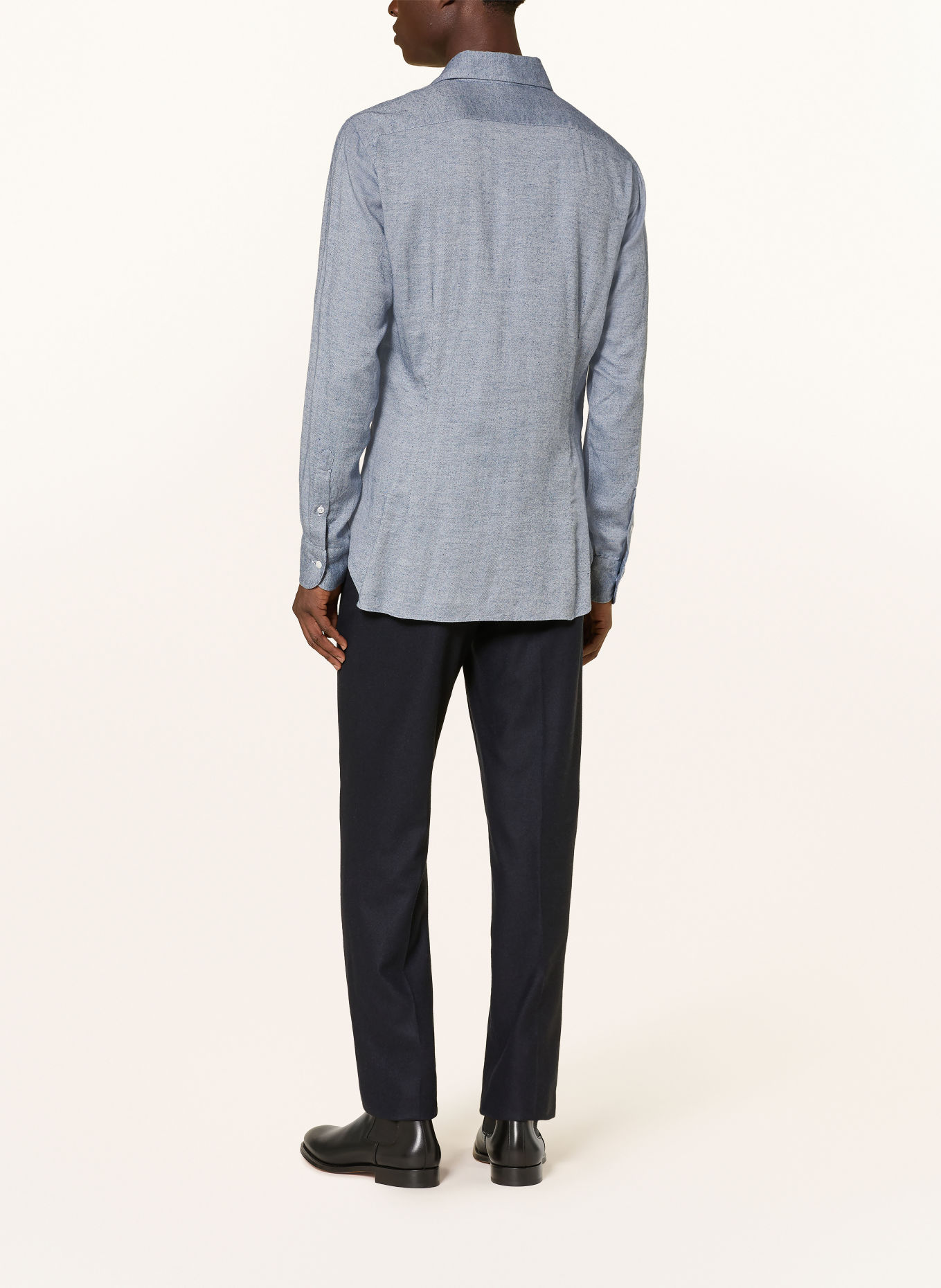 BARBA NAPOLI Hemd Slim Fit: DUNKELBLAU