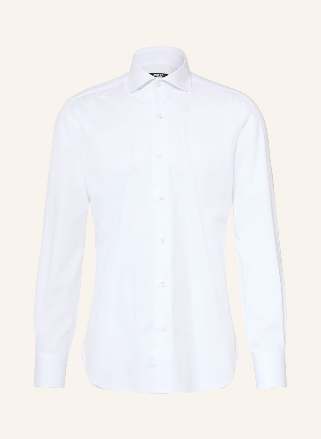 BARBA NAPOLI Overhemd, slim fit: WIT