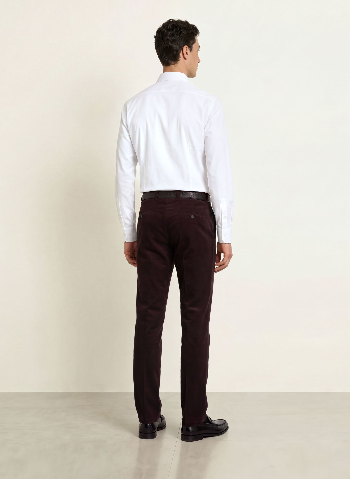 BARBA NAPOLI Overhemd, slim fit: WIT