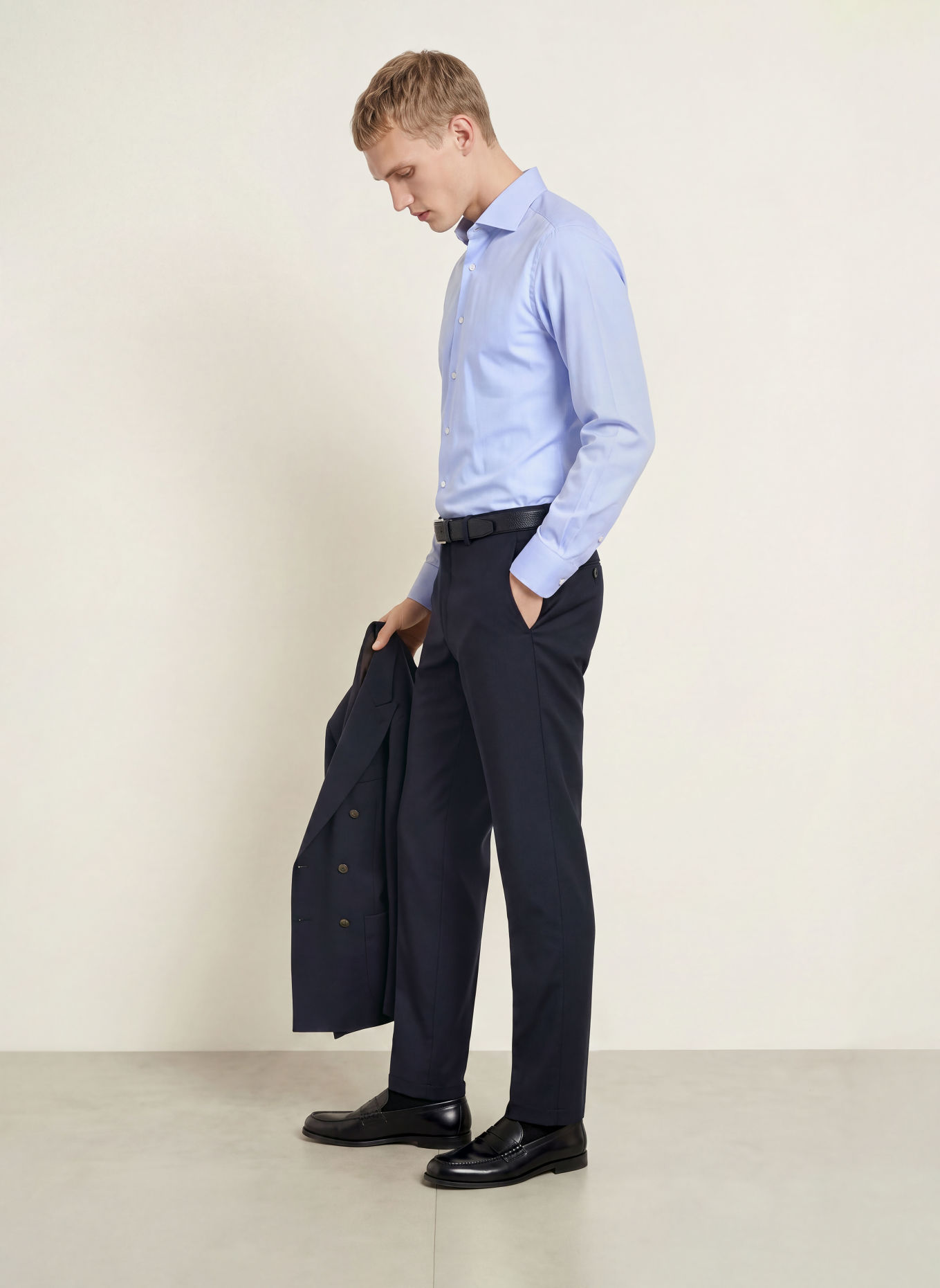 BARBA NAPOLI Hemd Slim Fit: HELLBLAU