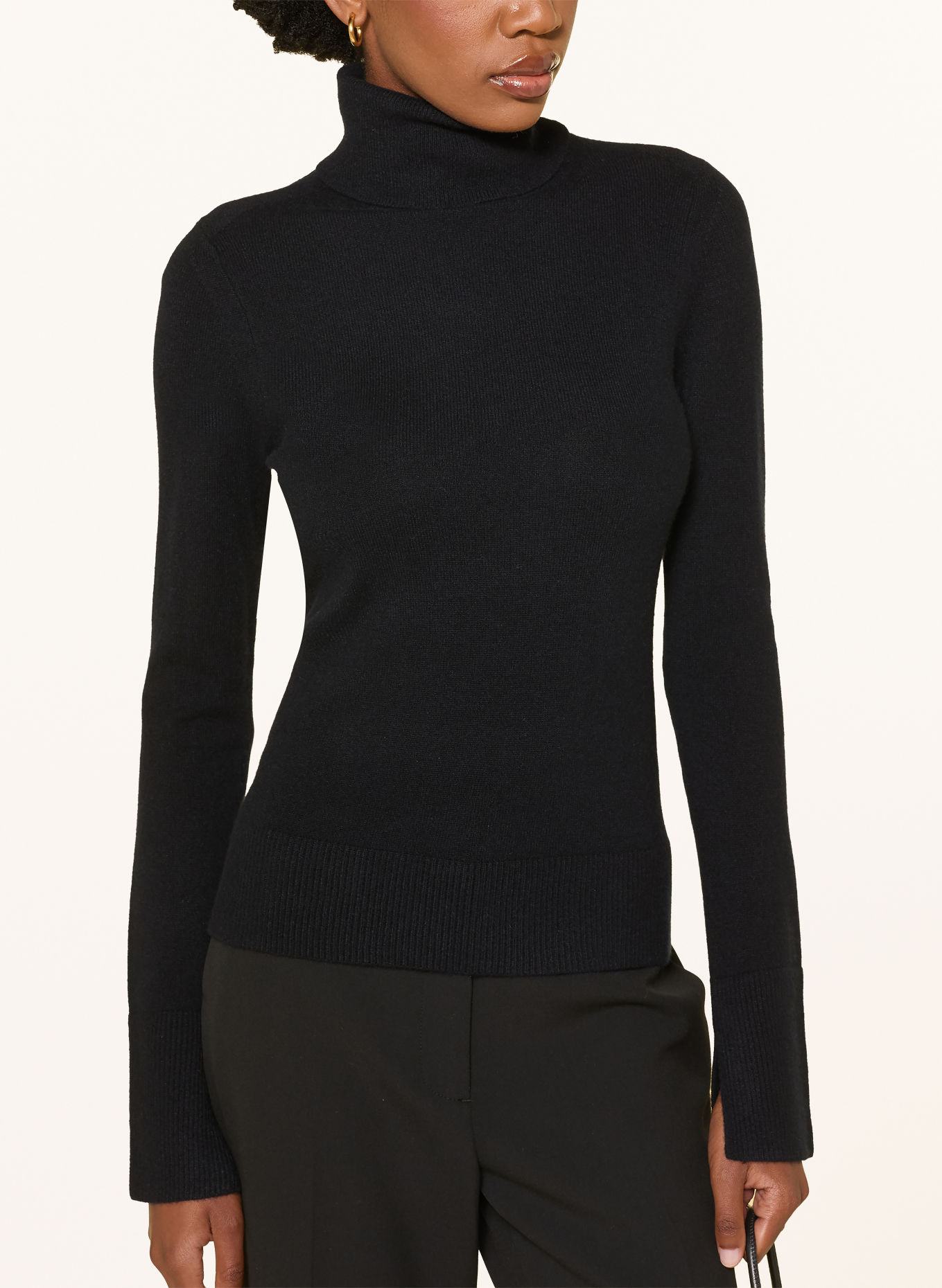 SIMKHAI Rollkragenpullover FENWICK aus Cashmere: SCHWARZ