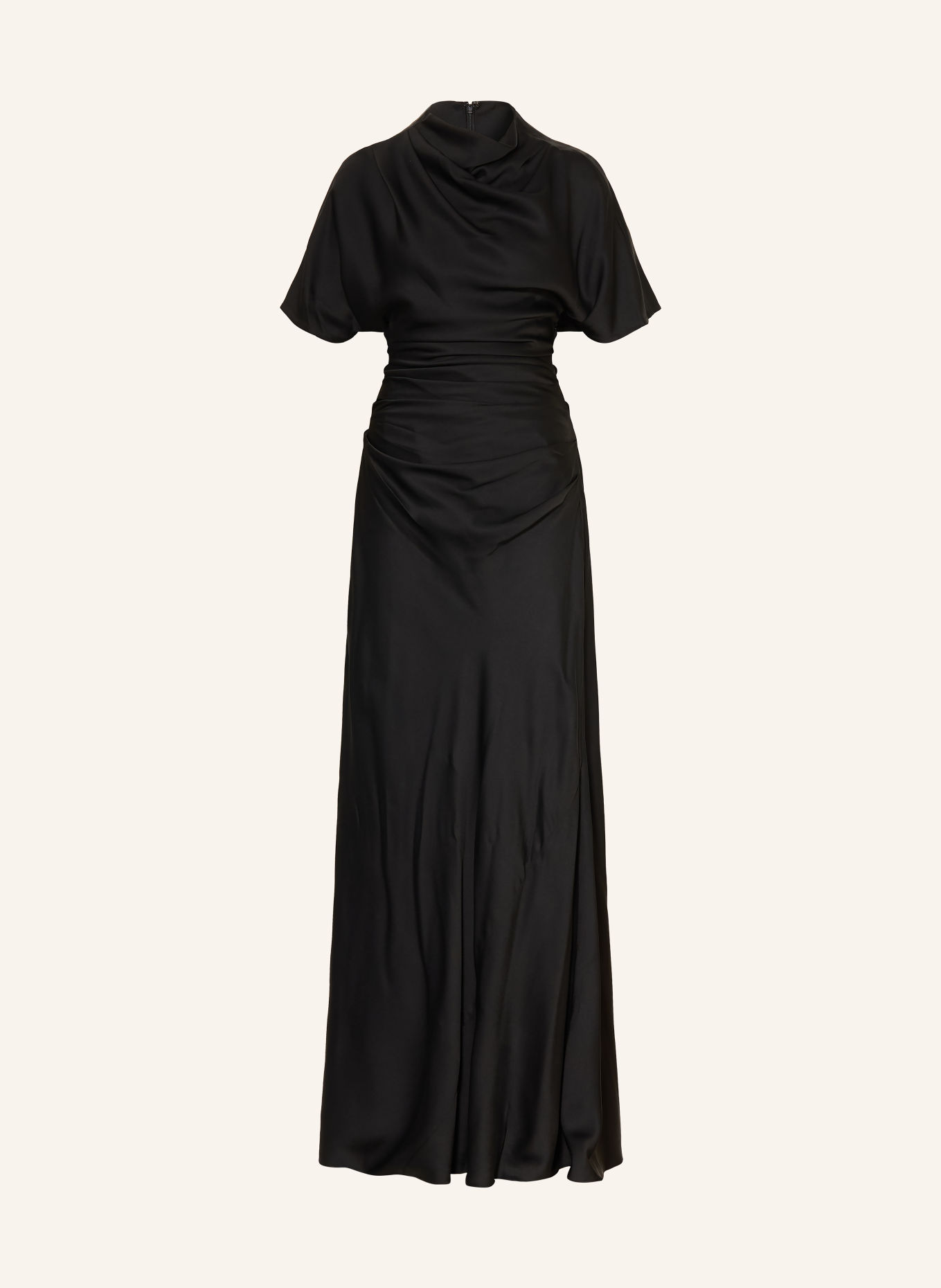 SIMKHAI ANNIBELIS evening dress with cutouts: BLACK