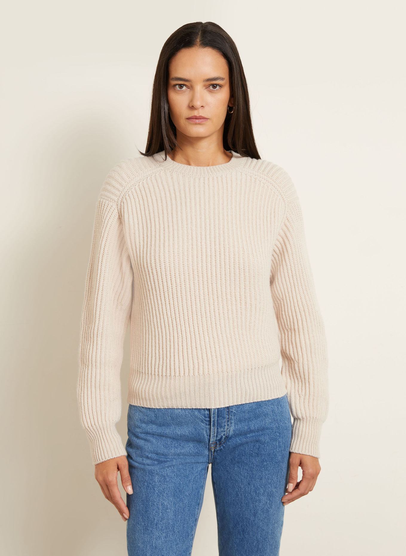 IRIS von ARNIM PADORA Cashmere Sweater: CREAM
