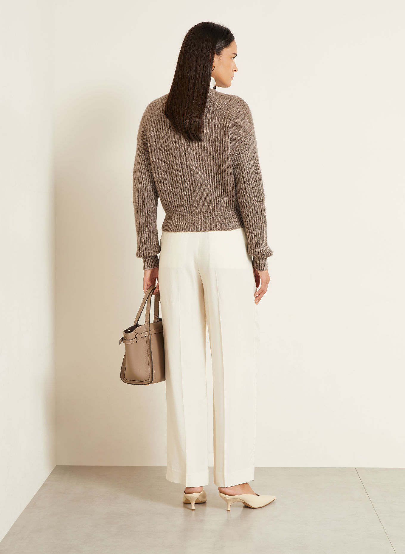 IRIS von ARNIM PALORA Cashmere Cardigan: TAUPE